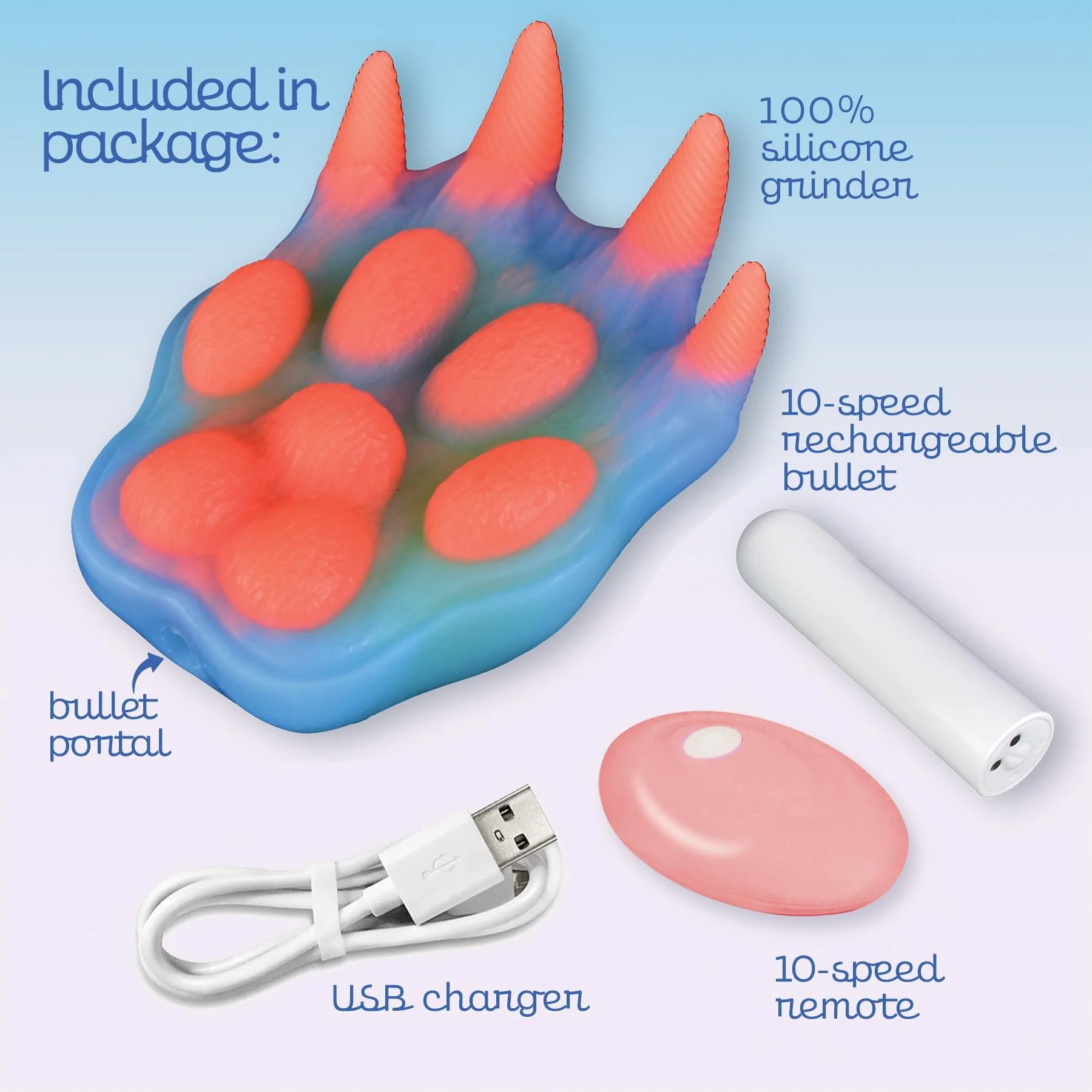 Pantera Silicone Rechargeable Vibrating Grinder With Remote By Alien Nation - Image 6