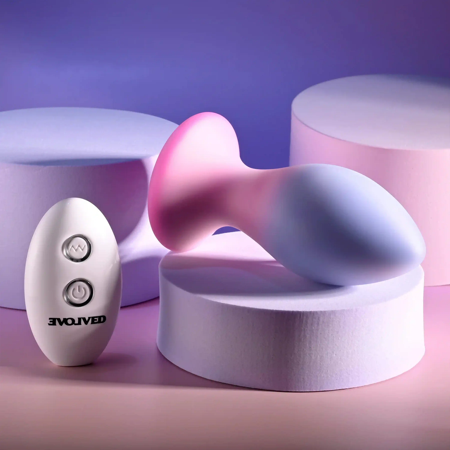 Paradise Rechargeable Silicone Vibrating Butt Plug With Remote By Evolved Novelties - Image 2