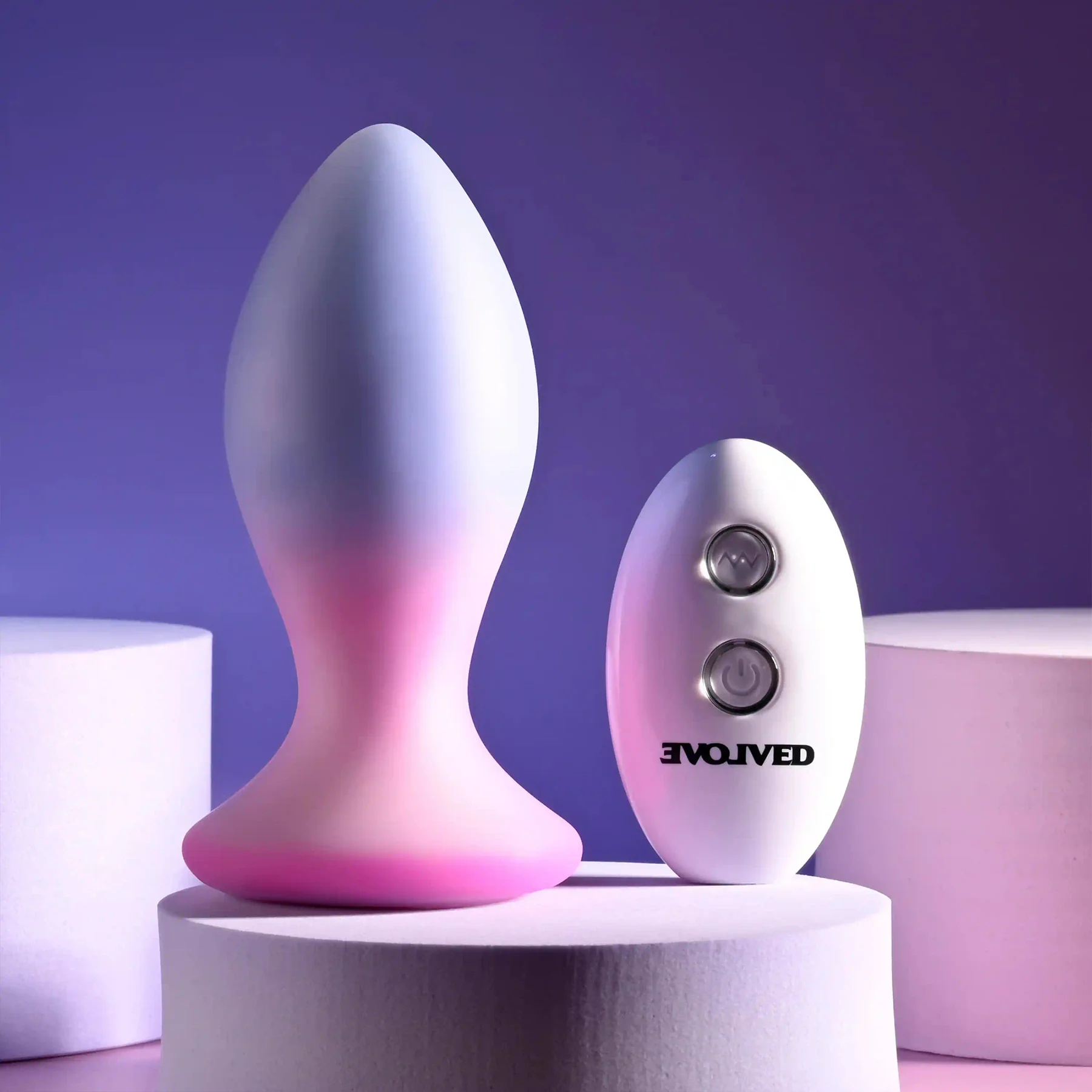 Paradise Rechargeable Silicone Vibrating Butt Plug With Remote By Evolved Novelties - Image 4