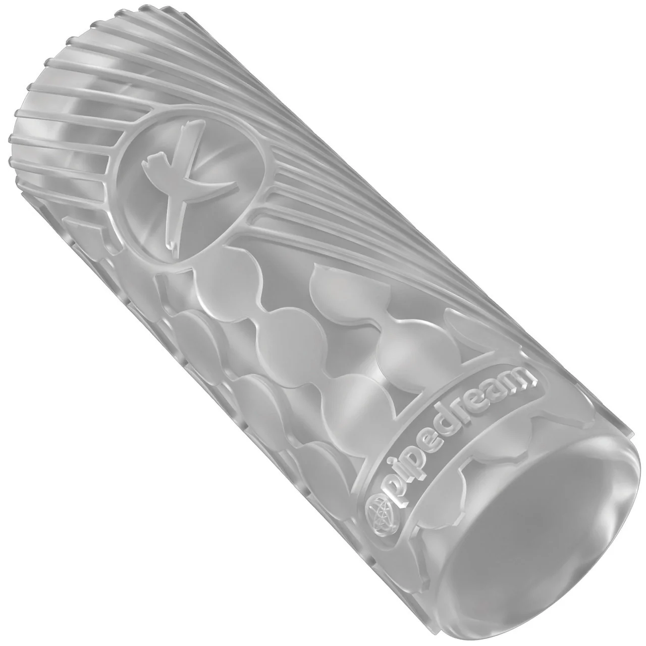 PDX Elite EZ Grip Stroker Penis Stimulator By Pipedream - Clear - Image 3