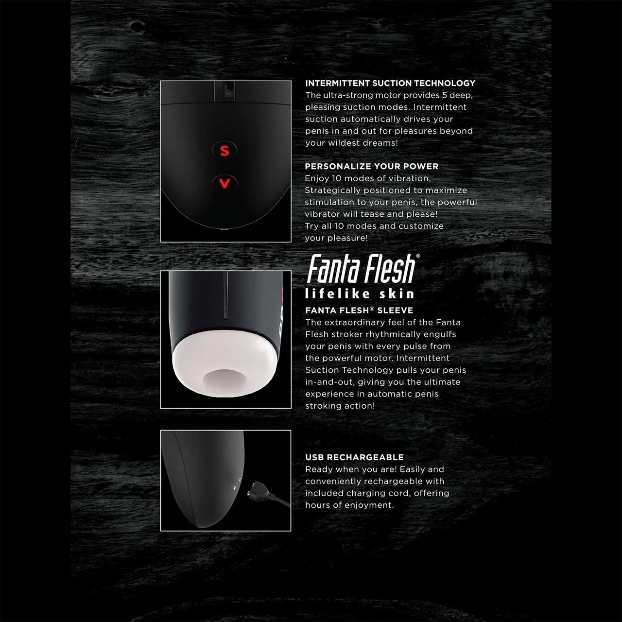 PDX Elite Fap-O-Matic Rechargeable Penis Masturbator By Pipedream - Image 5