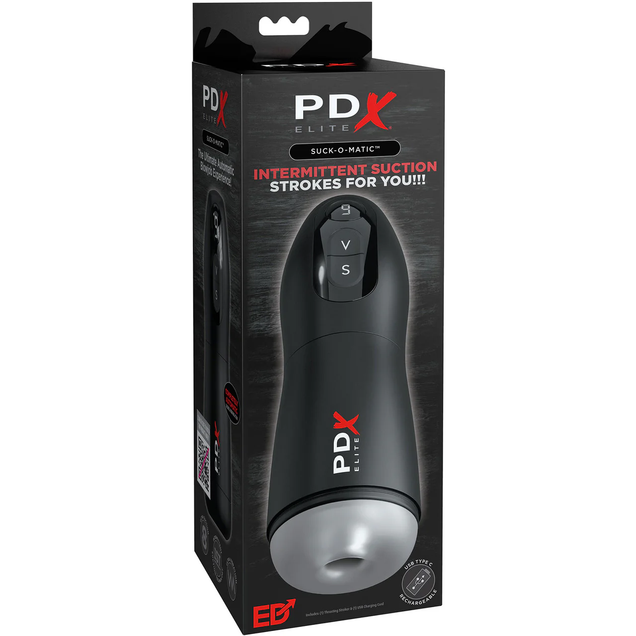PDX Elite Suck-O-Matic Rechargeable Sucking & Vibrating Oral Sex Penis Masturbator By Pipedream - Image 4