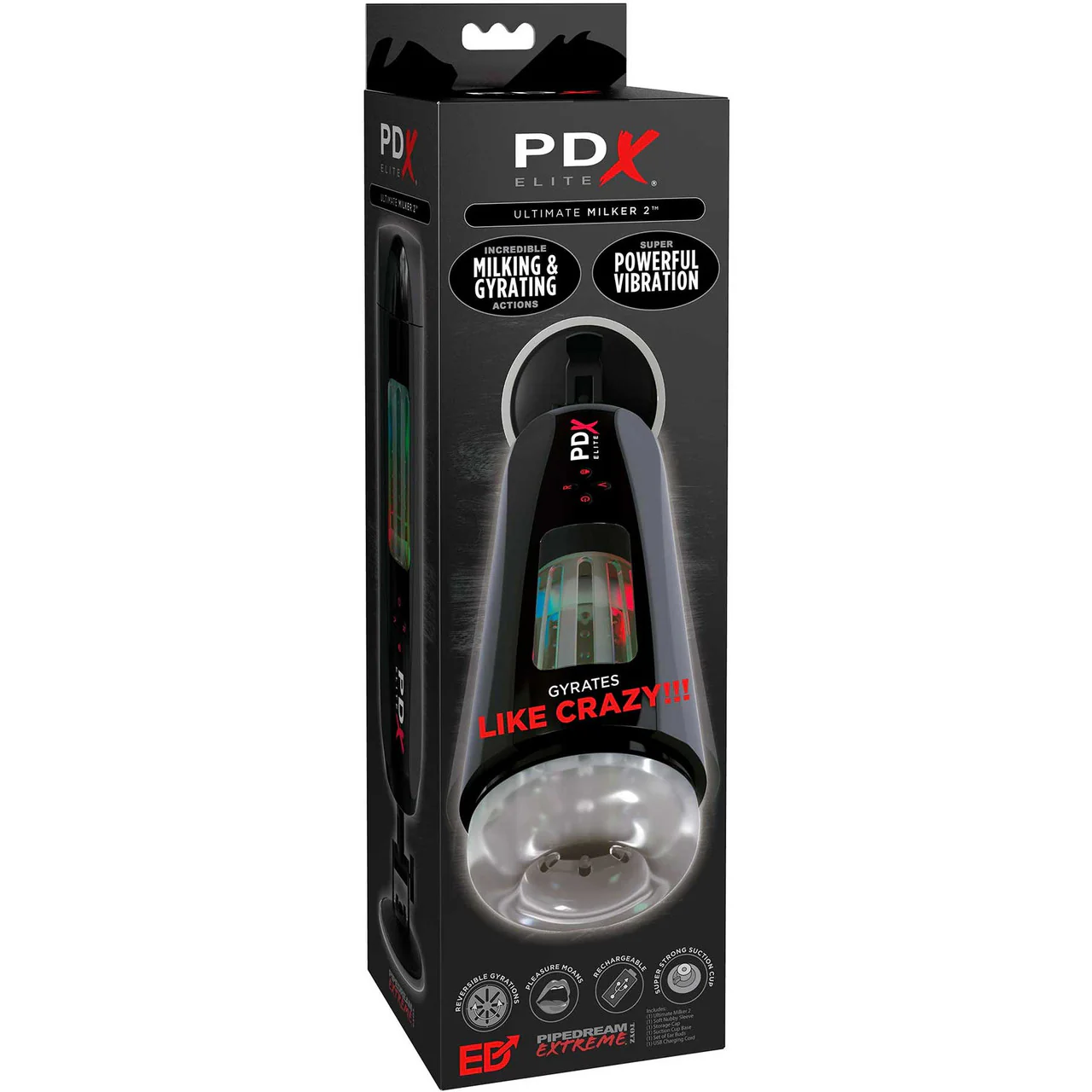 PDX Elite Ultimate Milker 2 Rechargeable Penis Masturbator By Pipedream - Image 3