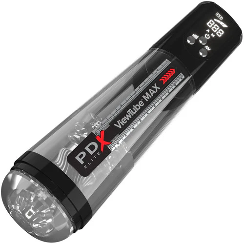 PDX Elite ViewTube Max View Rechargeable See-Thru Suction Stroker Penis Masturbator By Pipedream - Image 7