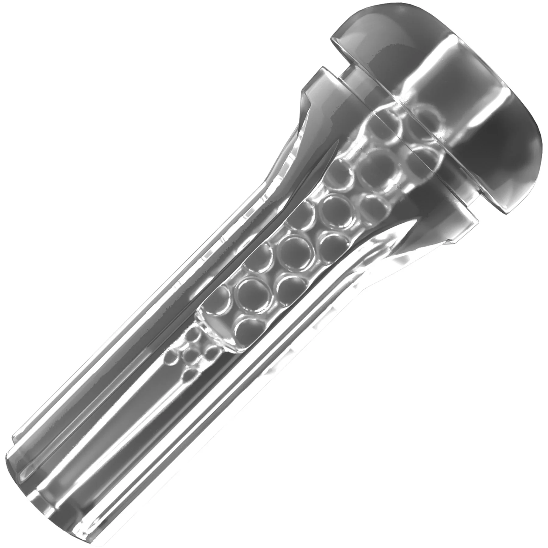 PDX Elite ViewTube See-Thru EZ-Grip LED Penis Stroker - Image 3