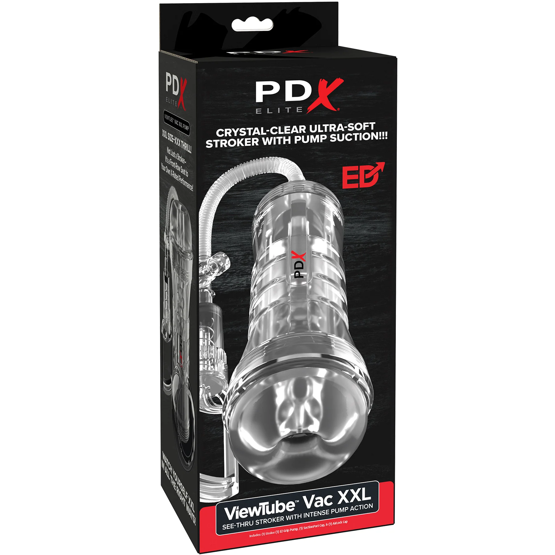 PDX Elite ViewTube Vac XXL Pump See-Thru EZ-Grip Penis Stroker - Image 6