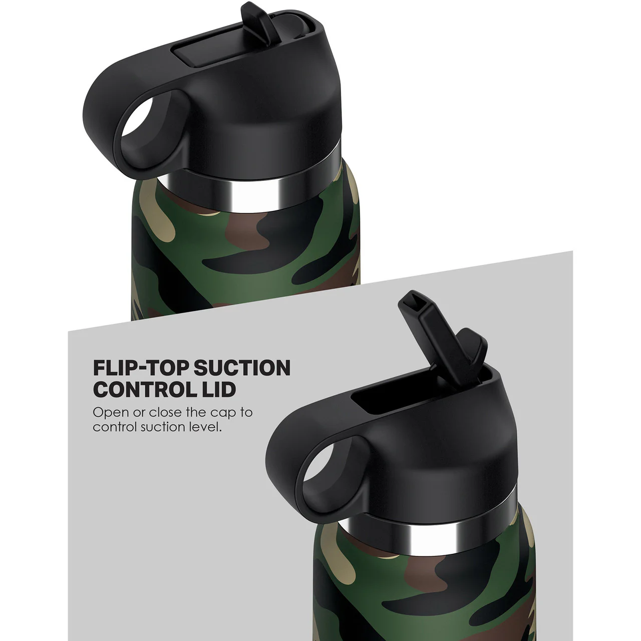 PDX Plus Fap Flask Happy Camper Discreet Water Bottle Penis Stroker By Pipedream - Frosted - Image 4