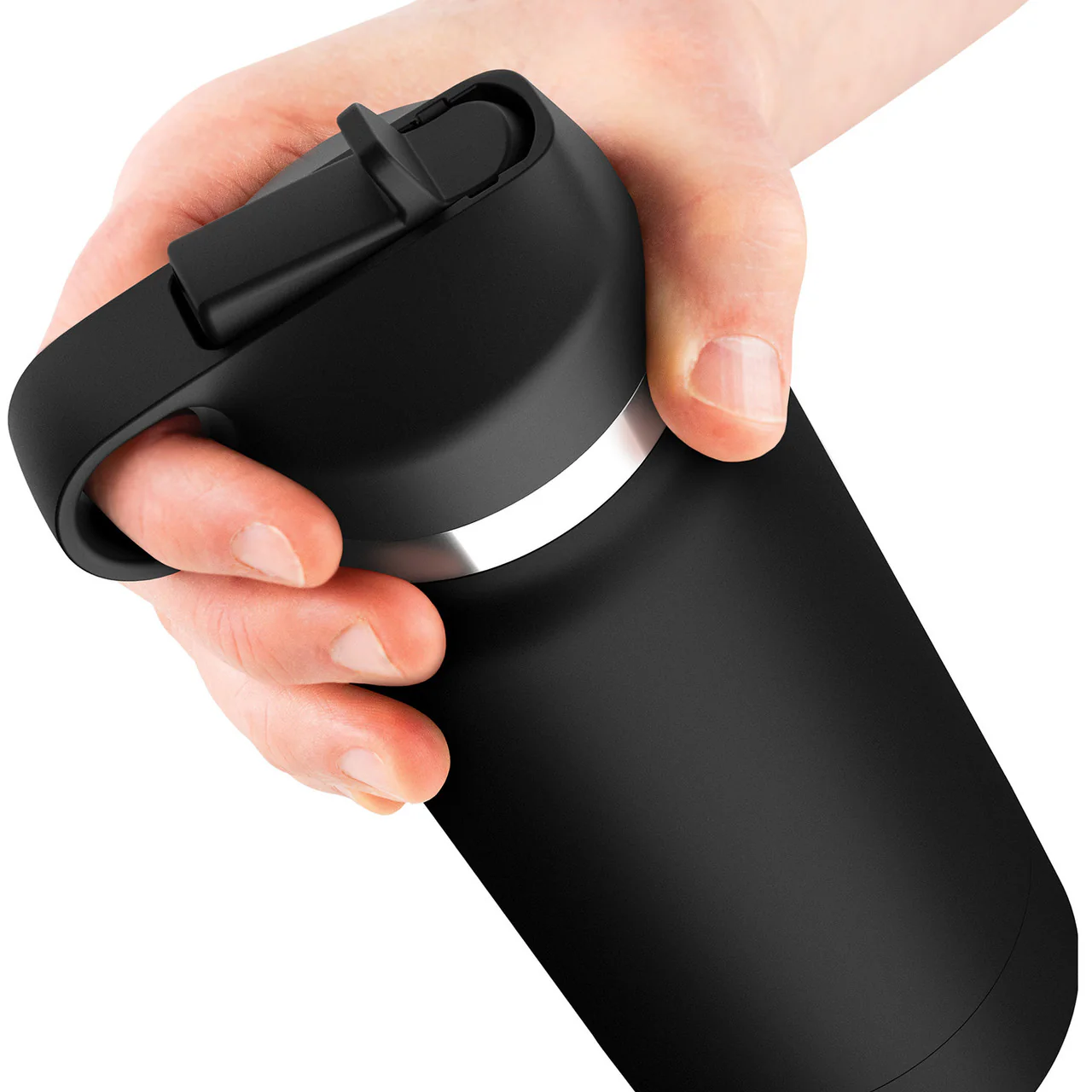 PDX Plus Fap Flask Thrill Seeker Discreet Water Bottle Penis Stroker By Pipedream - Frosted - Image 2