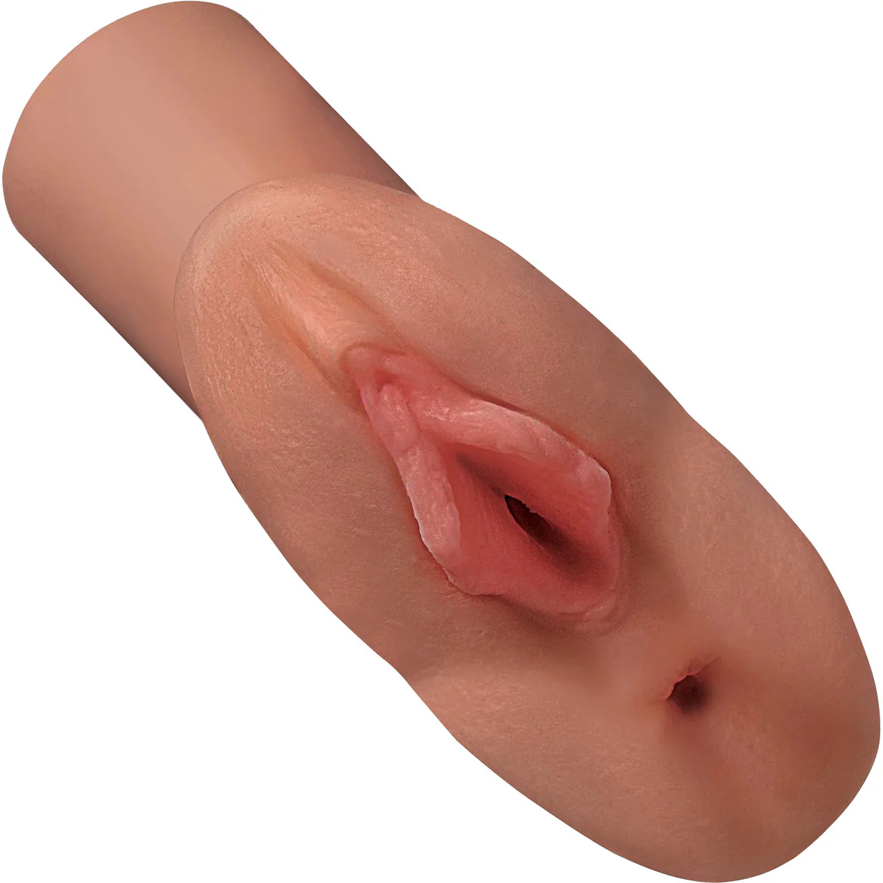 PDX Plus Perfect Pussy Double Stroker Penis Stimulator By Pipedream - Caramel - Image 2