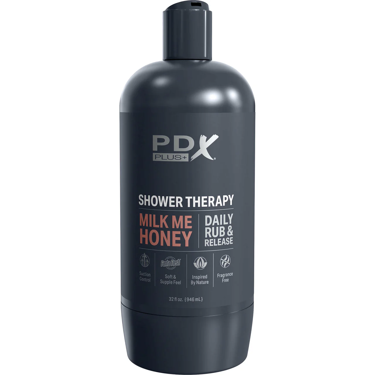 PDX Plus Shower Therapy Milk Me Honey Discreet Penis Stroker By Pipedream - Caramel - Image 2