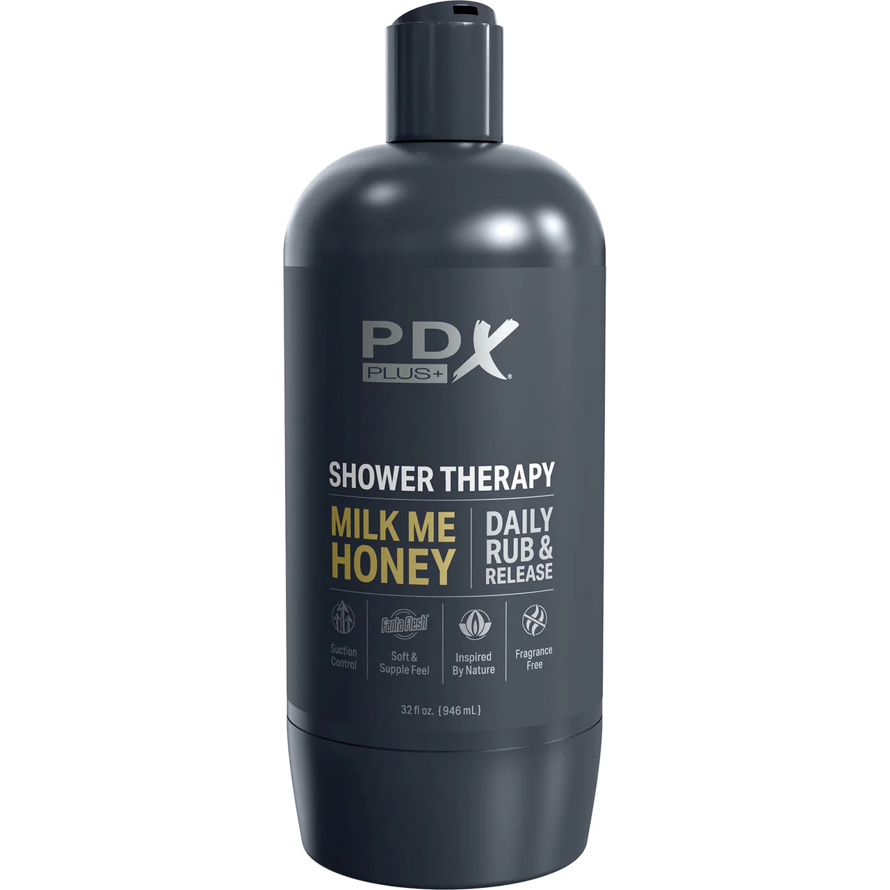 PDX Plus Shower Therapy Milk Me Honey Discreet Penis Stroker By Pipedream - Chocolate - Image 2