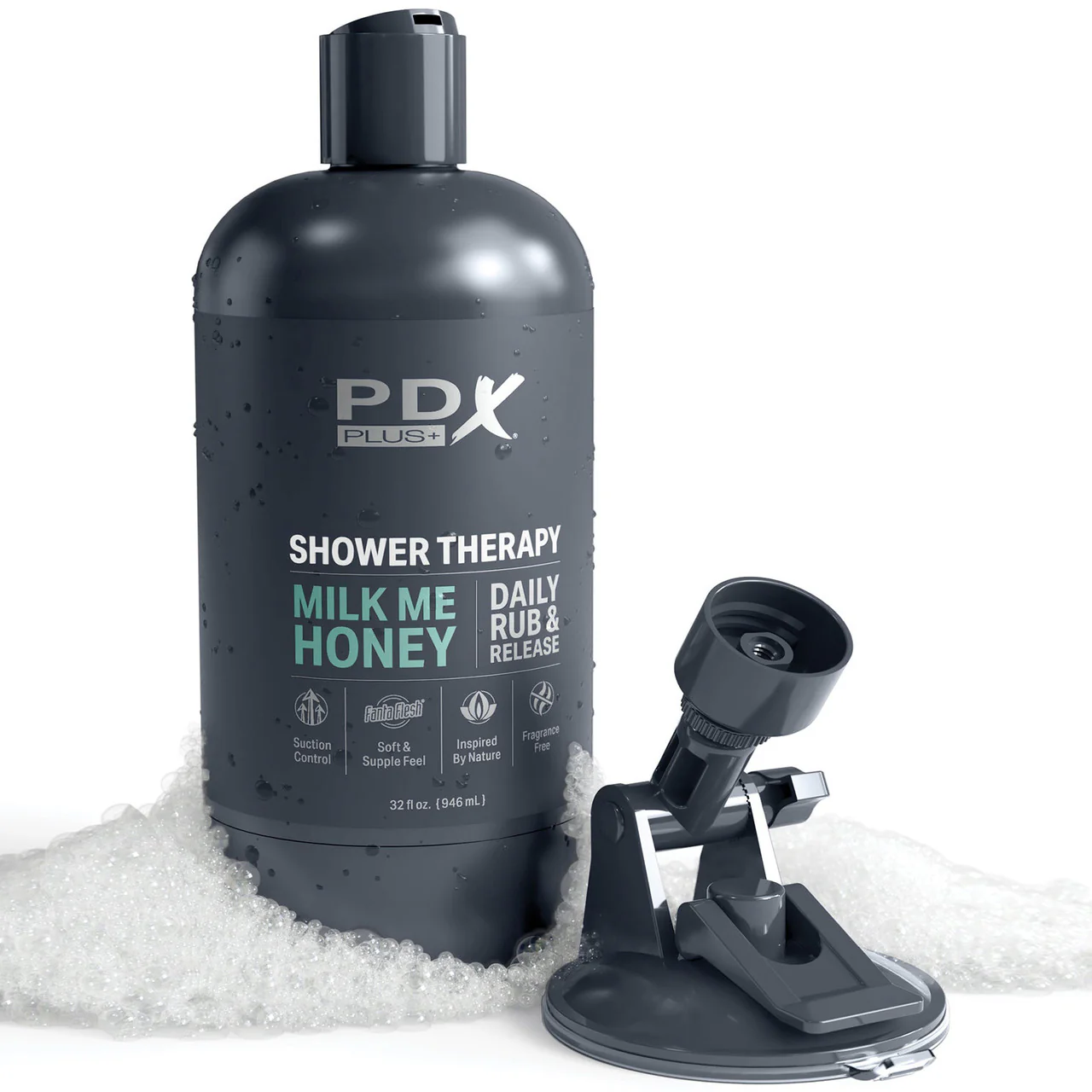 PDX Plus Shower Therapy Milk Me Honey Discreet Penis Stroker By Pipedream - Vanilla - Image 5