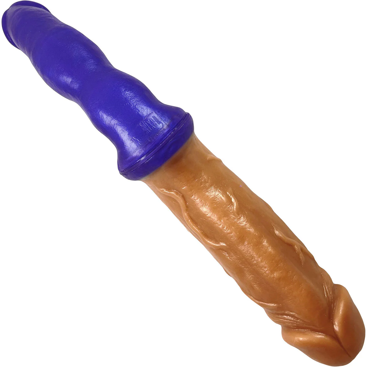 Peacemaker VixSkin Silicone Double Dildo By Vixen - Caramel - Image 4