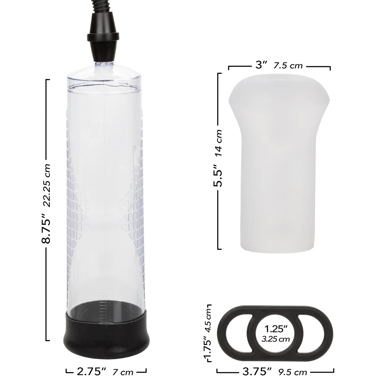 Peak Edging Kit With Penis Pump, Stroker & Silicone Cock Ring By CalExotics - Image 7