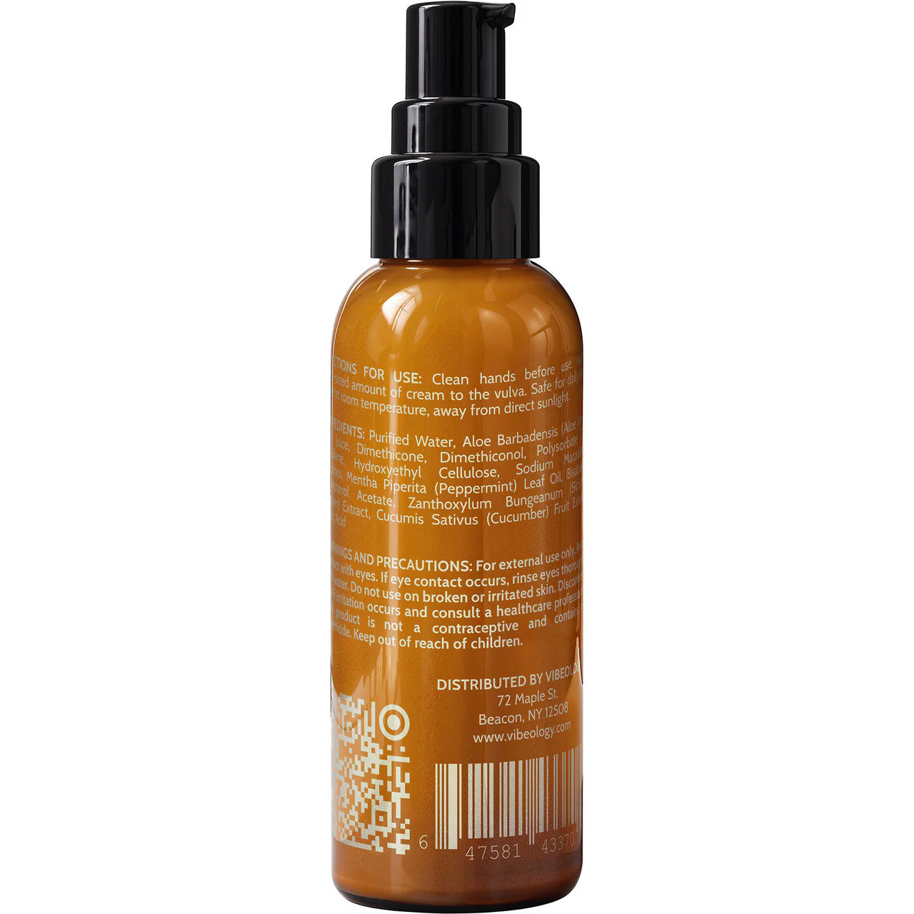 Perfect Pairings - 8 oz Pure Organic Lubricant & 1 oz Pulse Clitoral Stimulation Cream By Vibeology - Image 5