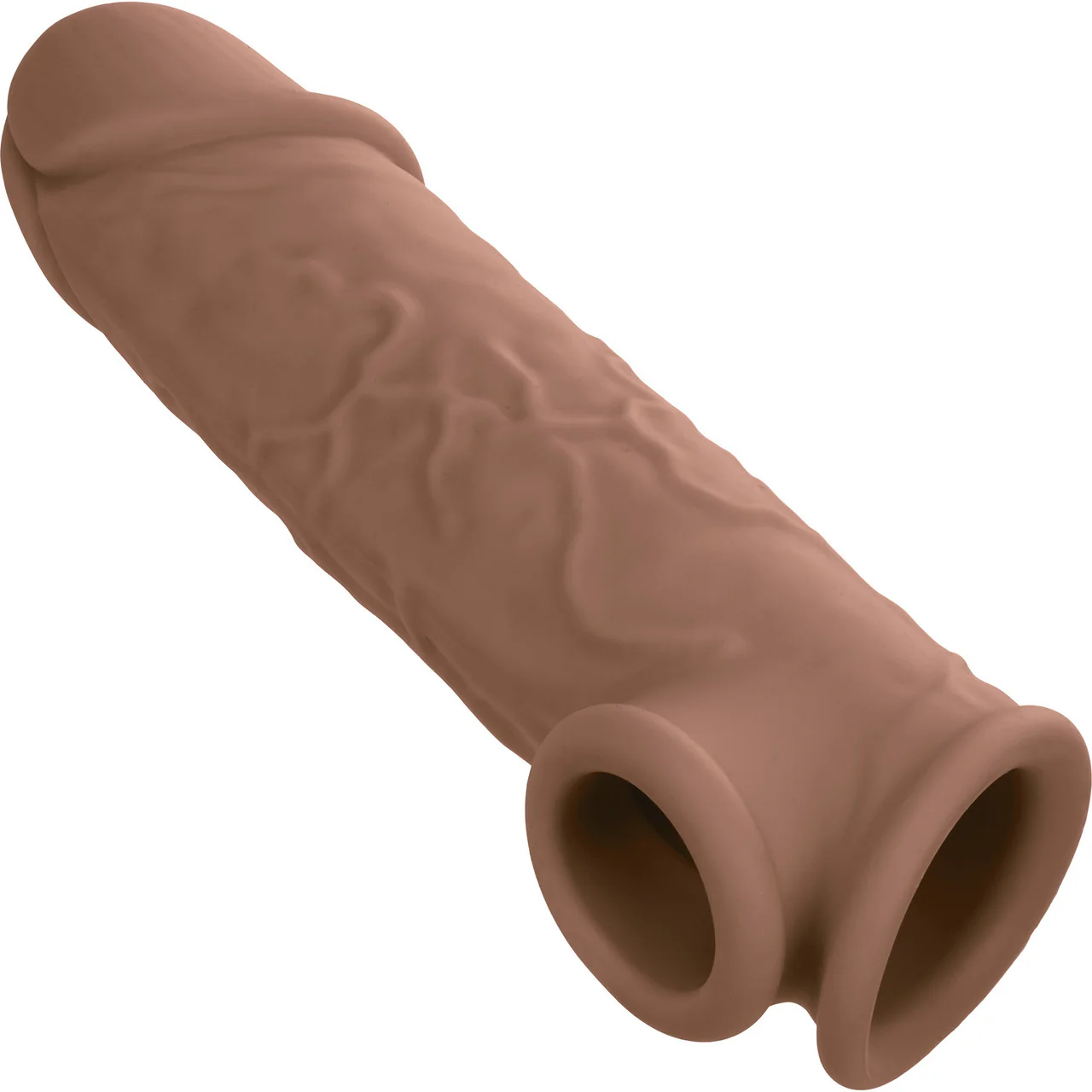 Performance Maxx Life-Like 7" Silicone Penis Extension By CalExotics - Chocolate - Image 4