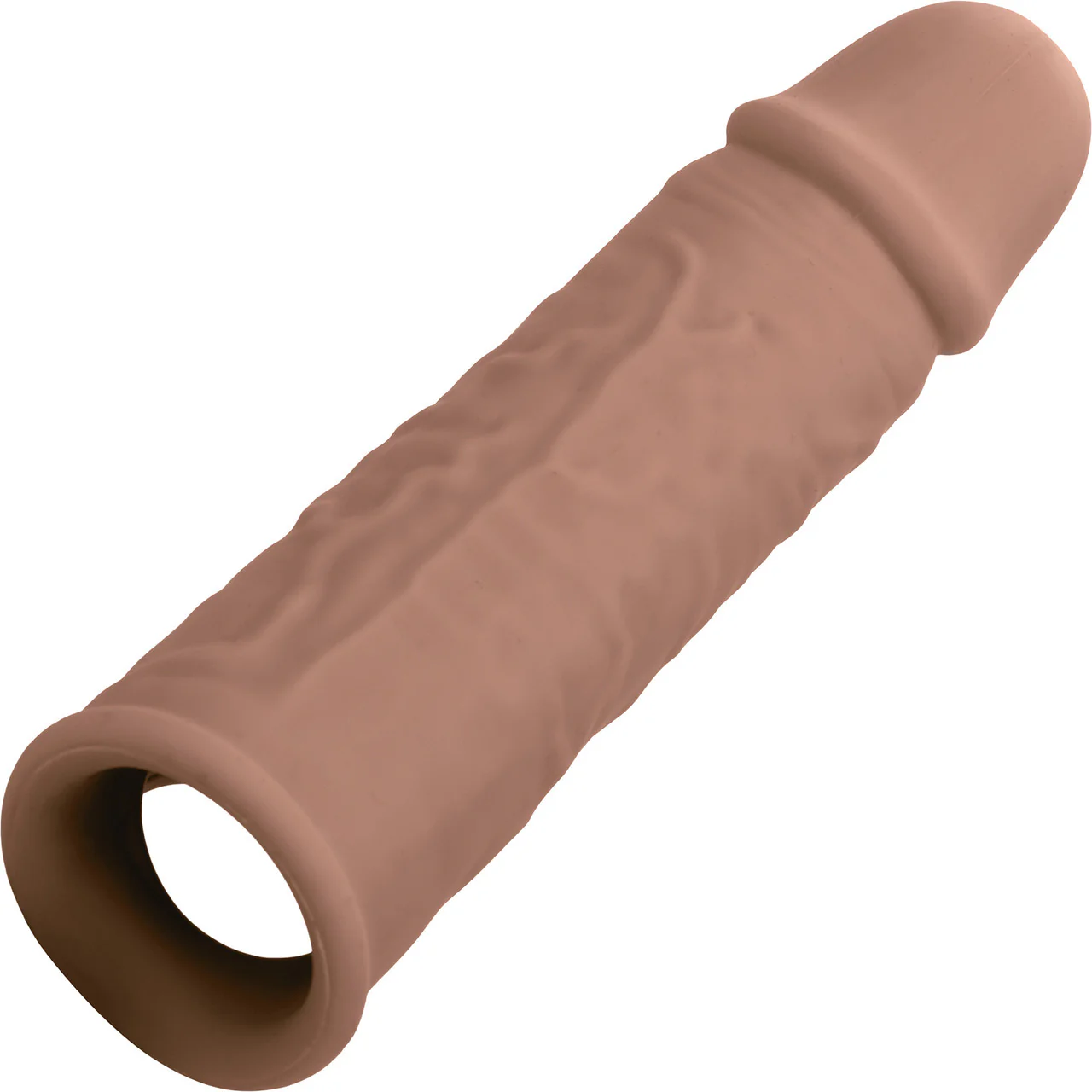 Performance Maxx Life-Like 7" Silicone Penis Extension By CalExotics - Chocolate - Image 8