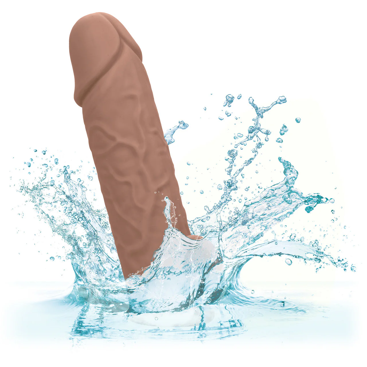 Performance Maxx Life-Like 7" Silicone Penis Extension By CalExotics - Chocolate - Image 9