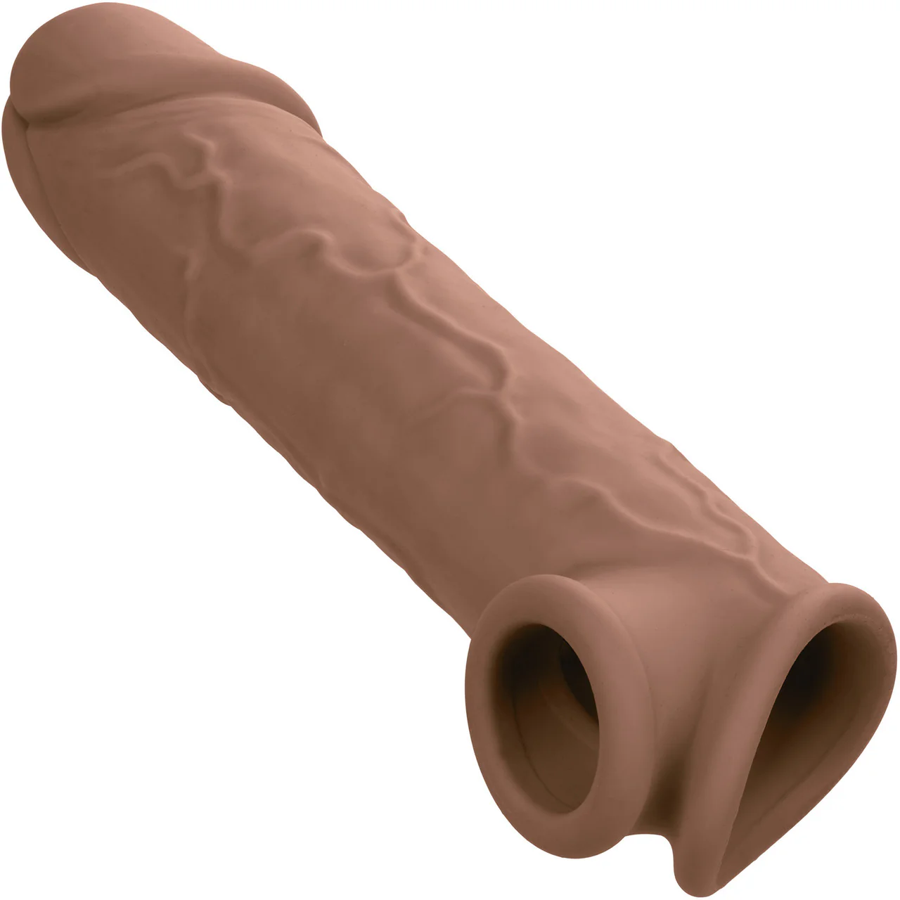 Performance Maxx Life-Like 8" Silicone Penis Extension By CalExotics - Chocolate - Image 4