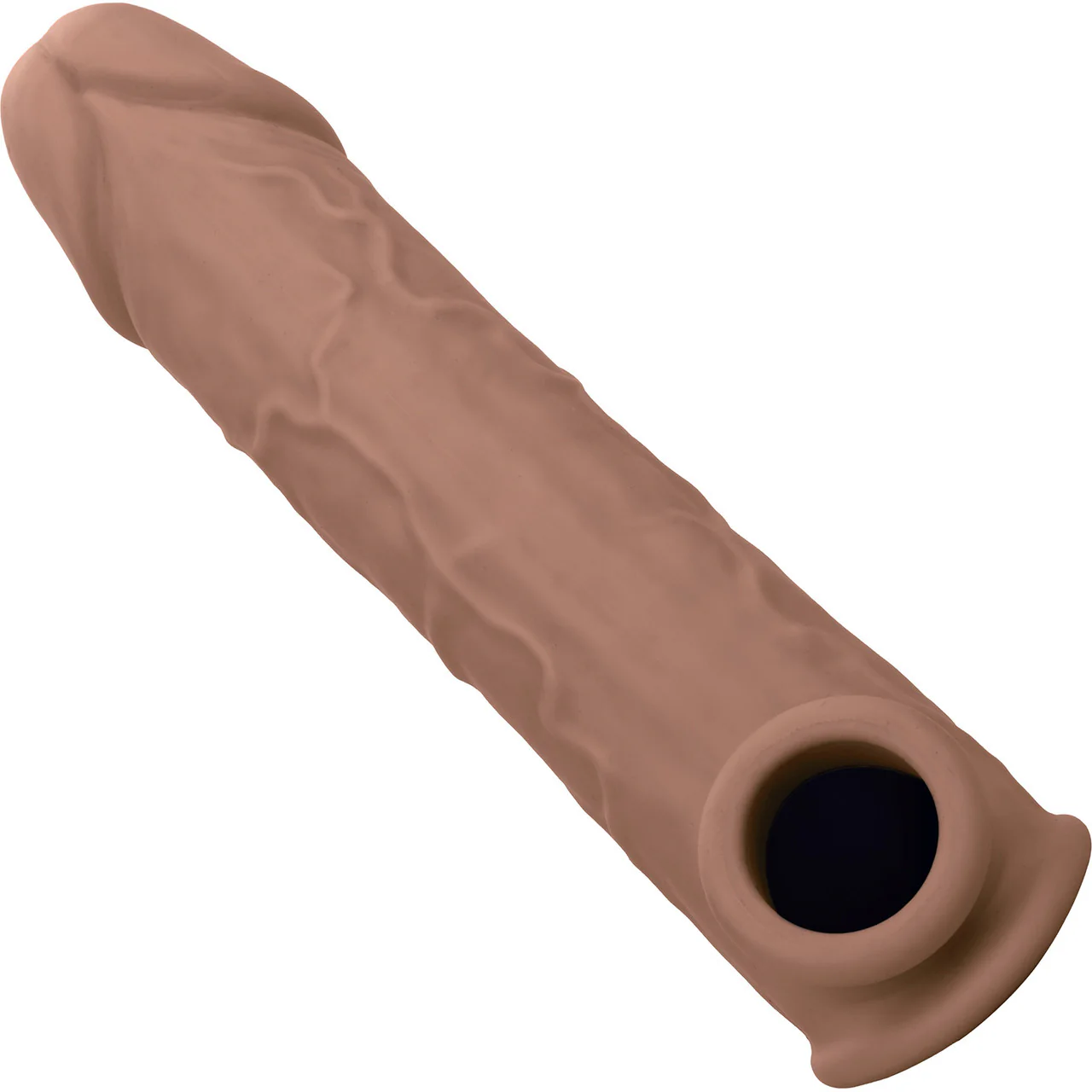Performance Maxx Life-Like 8" Silicone Penis Extension By CalExotics - Chocolate - Image 6