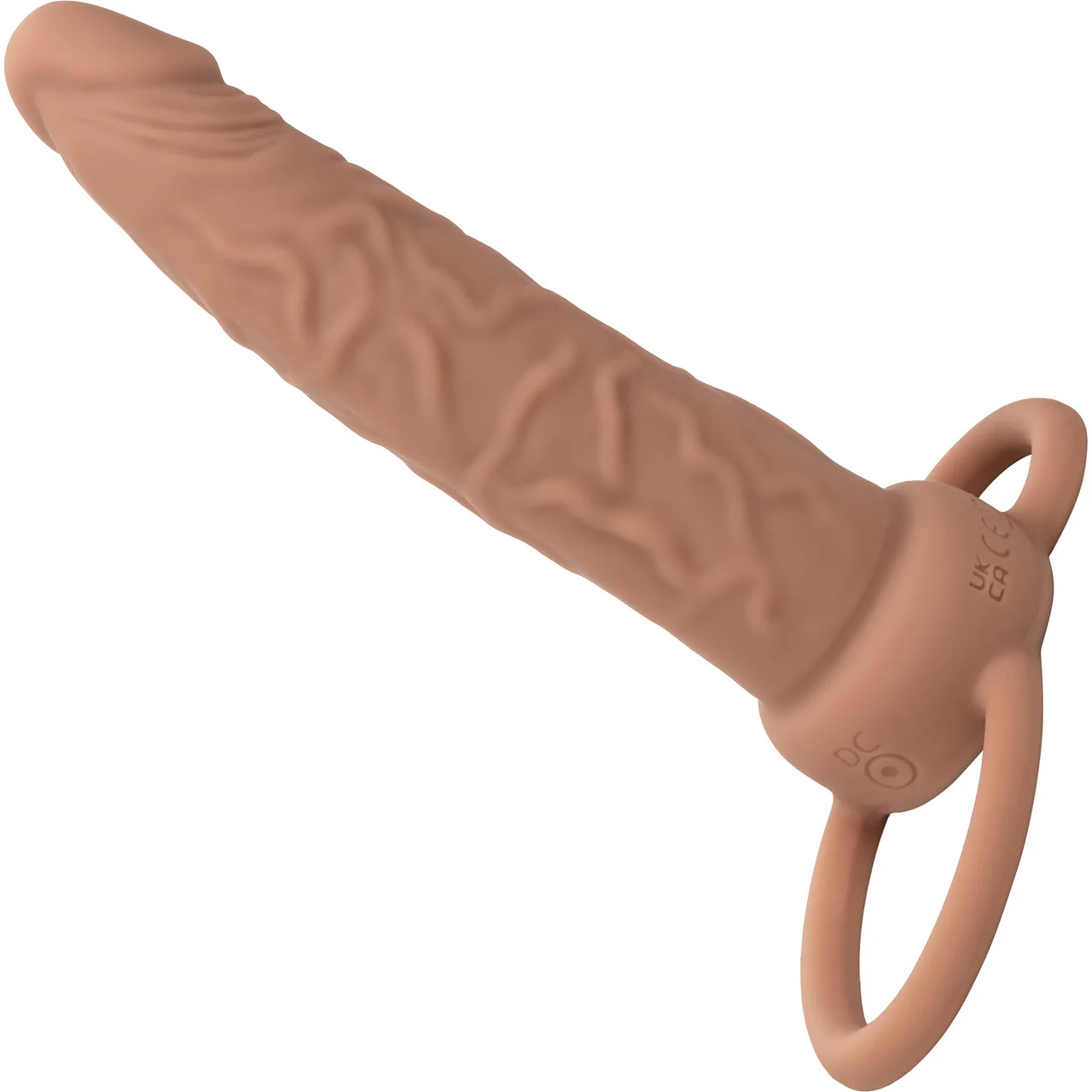 Performance Maxx Rechargeable Vibrating 5.5" Silicone Dual Penetrator - Chocolate - Image 8