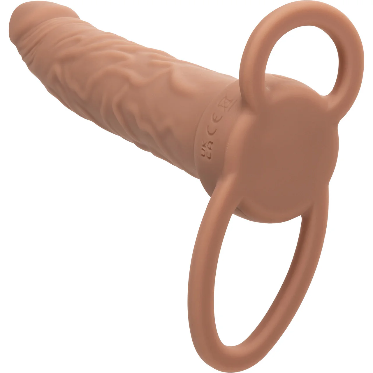 Performance Maxx Rechargeable Vibrating 5.5" Silicone Dual Penetrator - Chocolate - Image 9