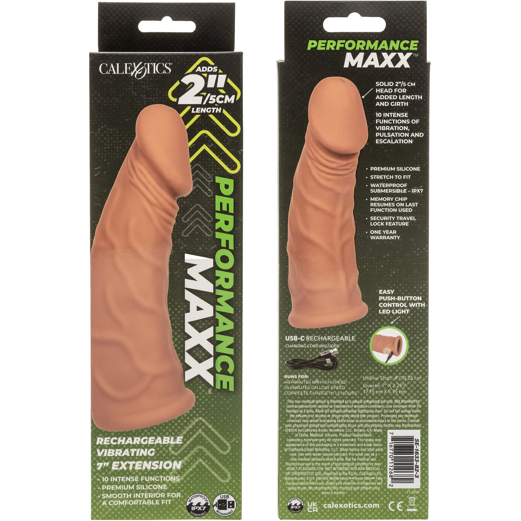 Performance Maxx™ Rechargeable Vibrating 7" Penis Extension By CalExotics - Image 13