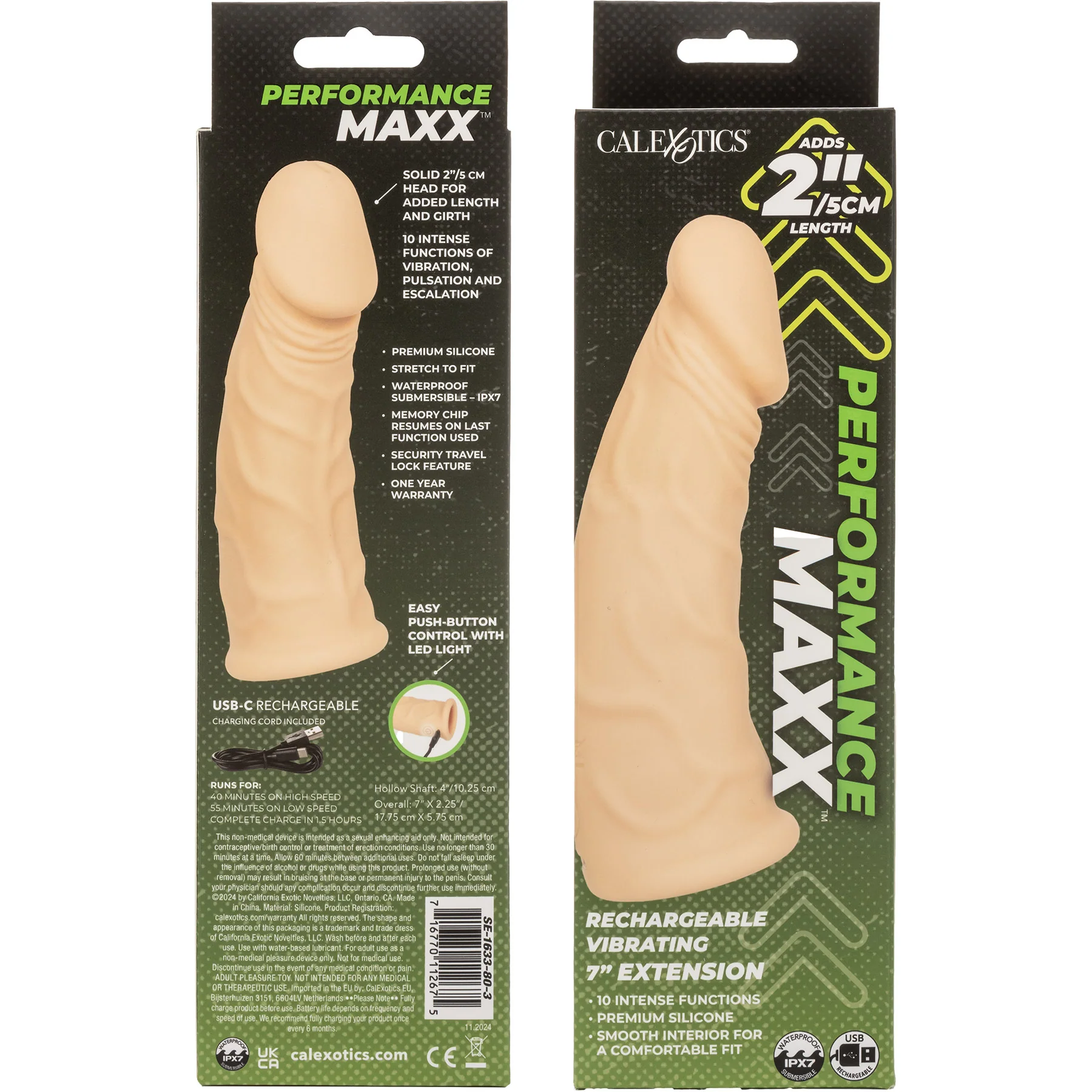 Performance Maxx™ Rechargeable Vibrating 7" Penis Extension By CalExotics - Image 7