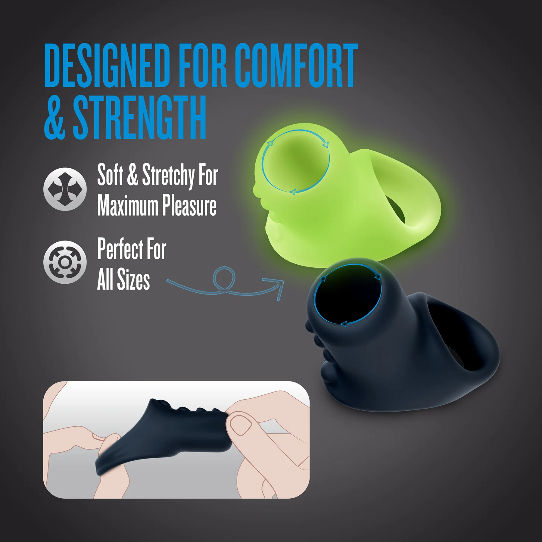 Performance Plus Launch Silicone Cock & Ball Strap By Blush - Image 6