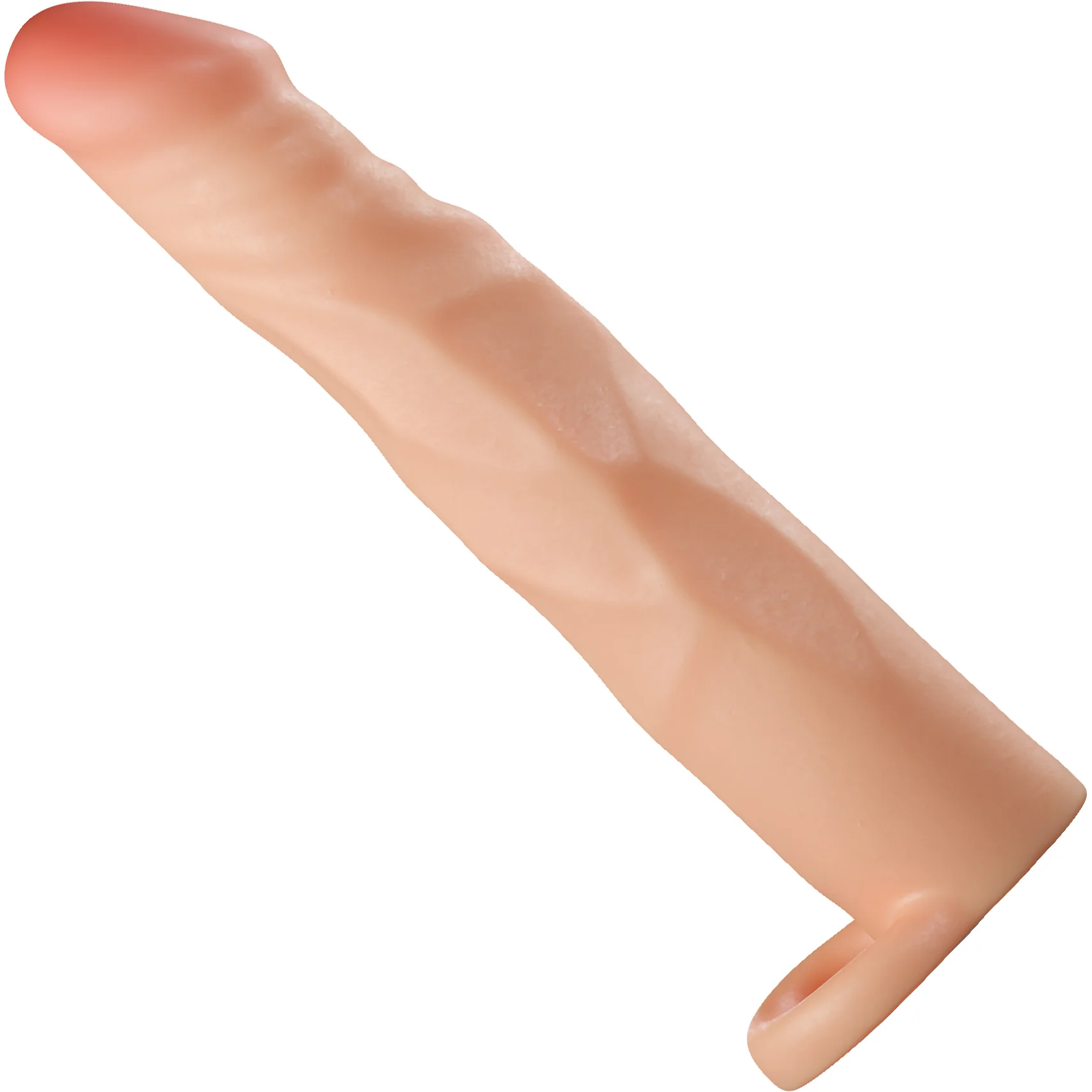 Performance Plus Fortitude Silicone Realistic  2.5" Penis Extender Sleeve With Ball Strap By Blush - Image 3