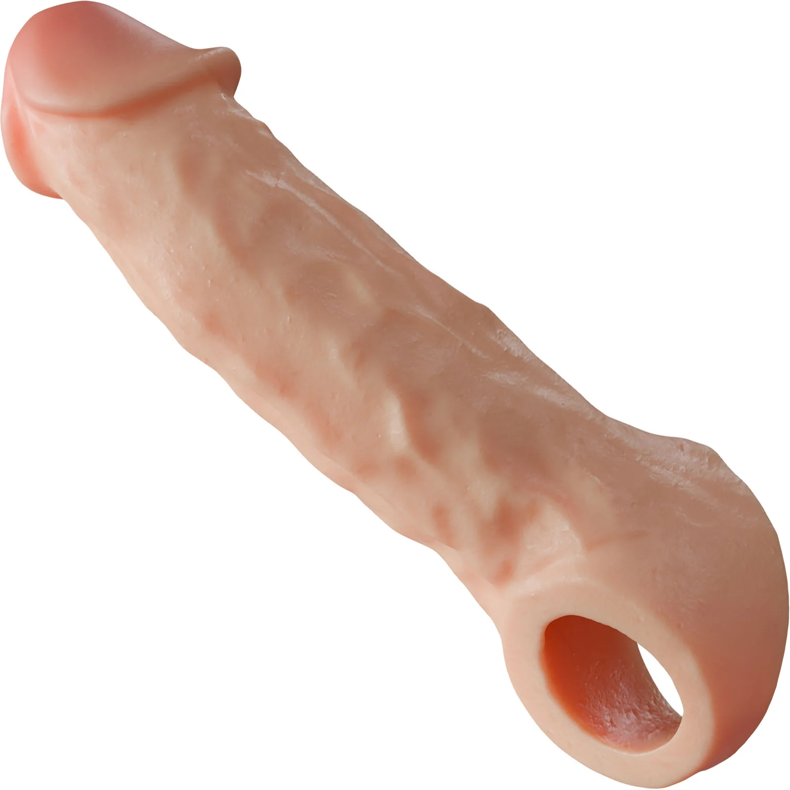 Performance Plus Silicone Realistic Penis Extender Sleeve With Ball Strap By Blush - Image 17