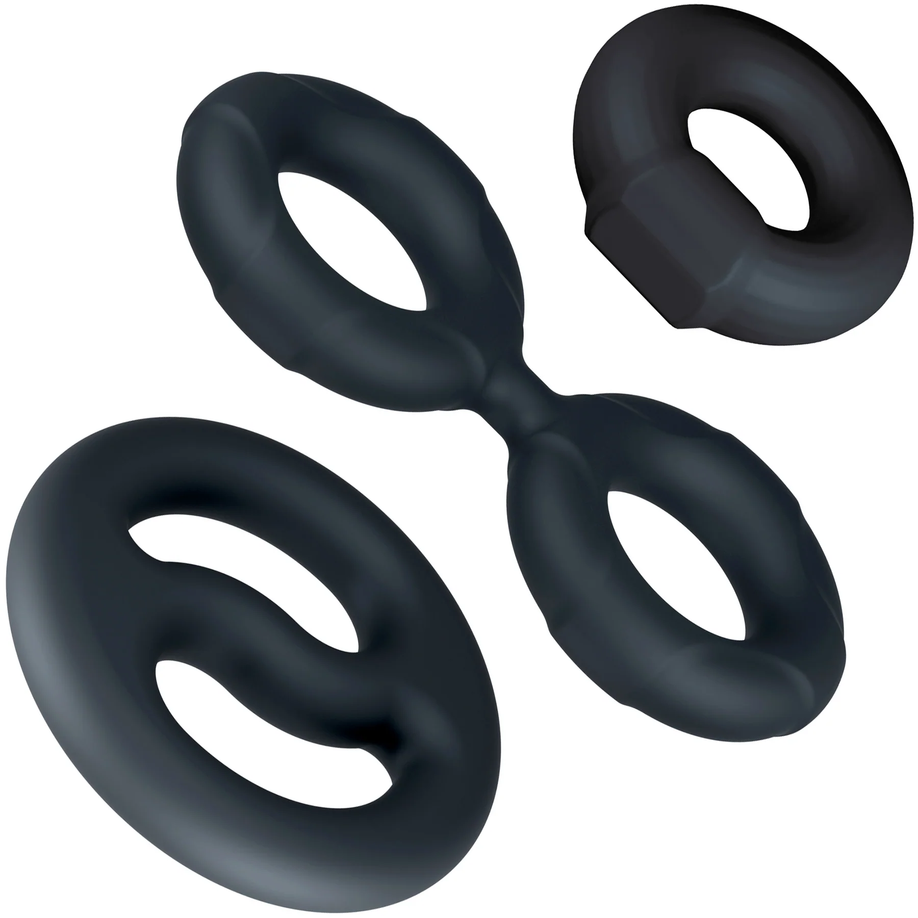 Performance Plus Throttle 3 Piece Silicone Cock Ring Set By Blush - Image 9