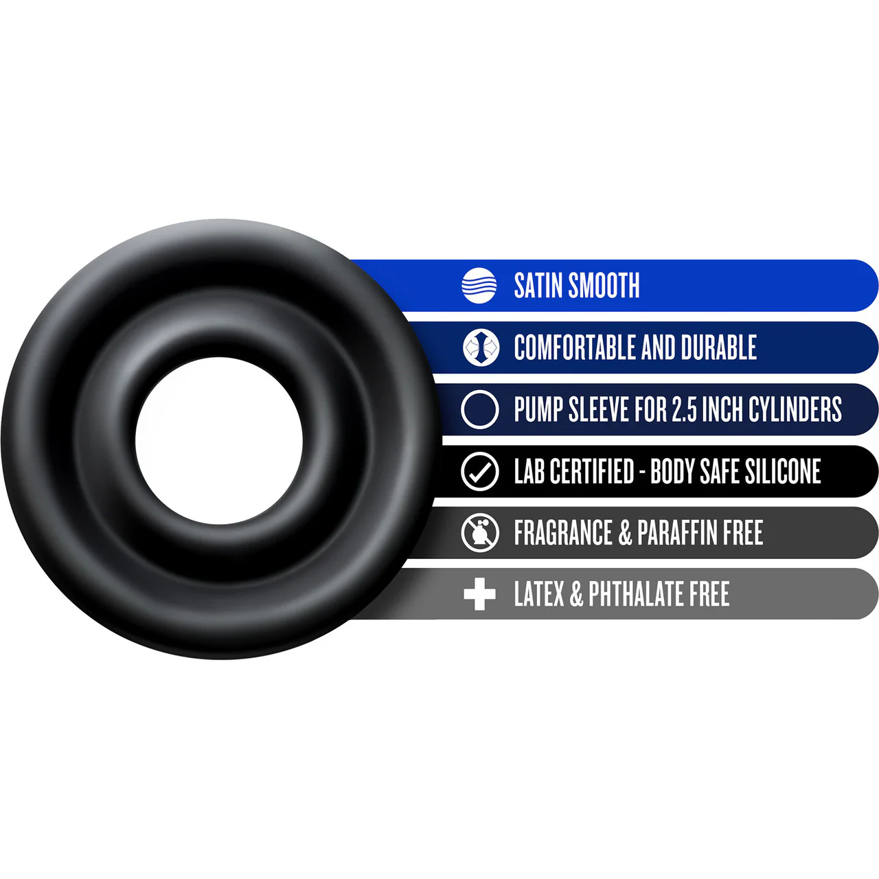 Performance Silicone Pump Sleeve Large By Blush - For 2.5" Cylinders - Image 3
