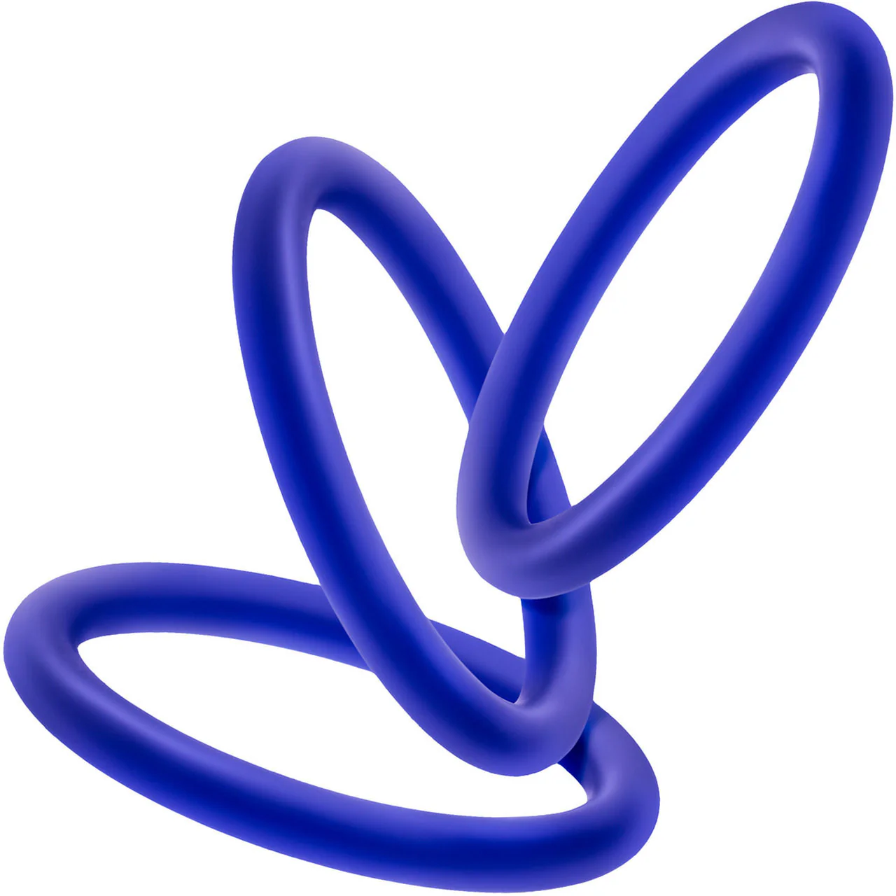 Performance VS1 Pure Premium Medium Silicone Cock Rings By Blush Novelties - Indigo - Image 3