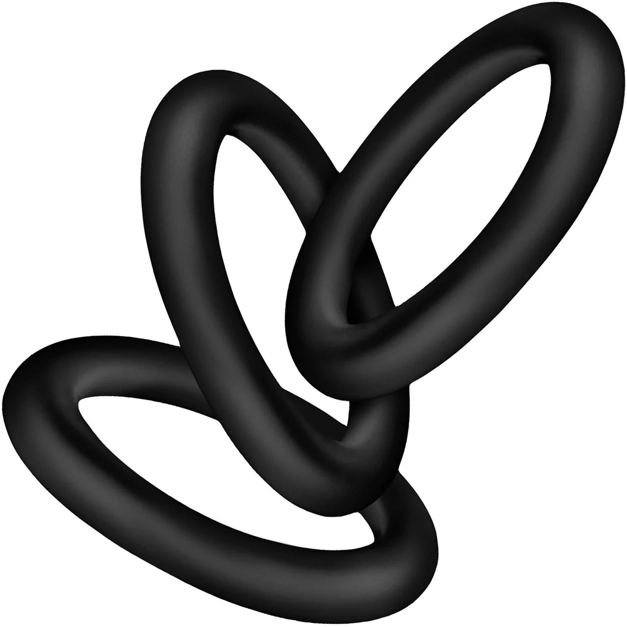 Performance VS2 Pure Premium Small Silicone Cock Rings By Blush Novelties - Black - Image 2