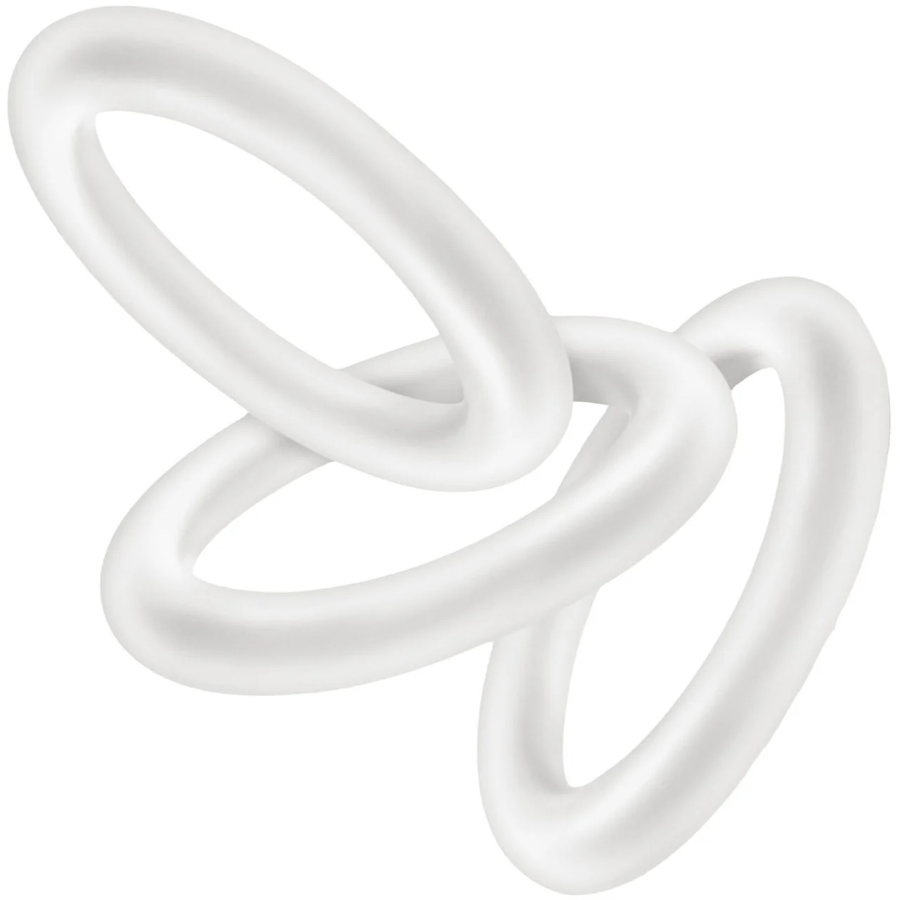 Performance VS2 Pure Premium Small Silicone Cock Rings By Blush Novelties - Glow-In-The-Dark White - Image 2