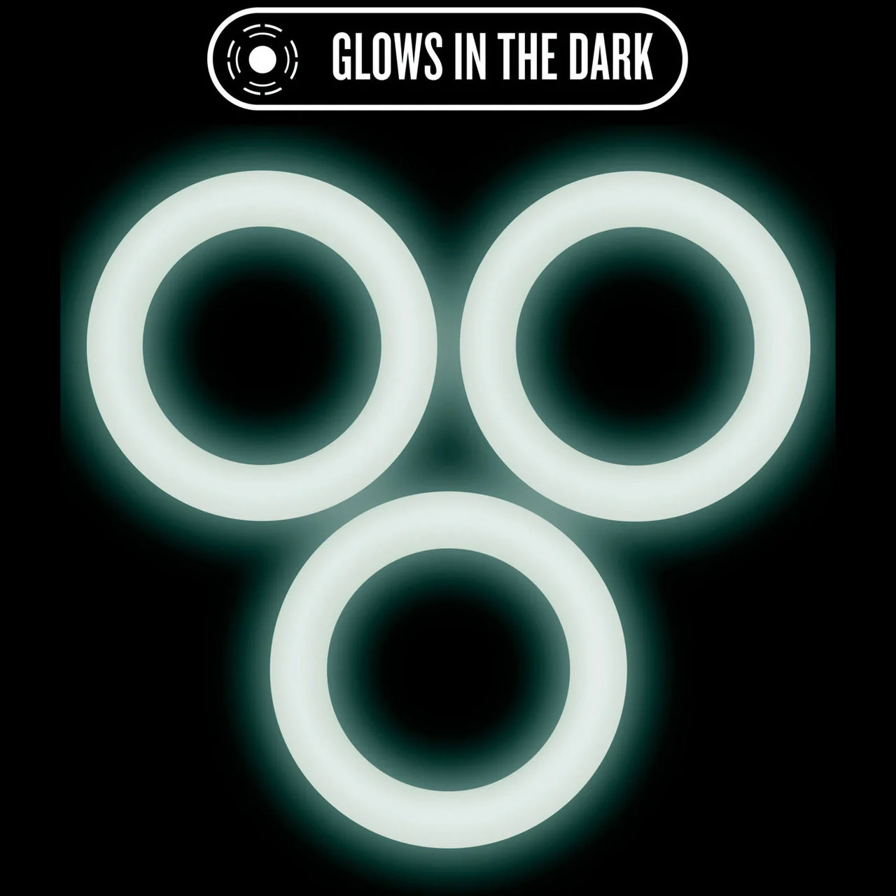 Performance VS2 Pure Premium Small Silicone Cock Rings By Blush Novelties - Glow-In-The-Dark White - Image 4