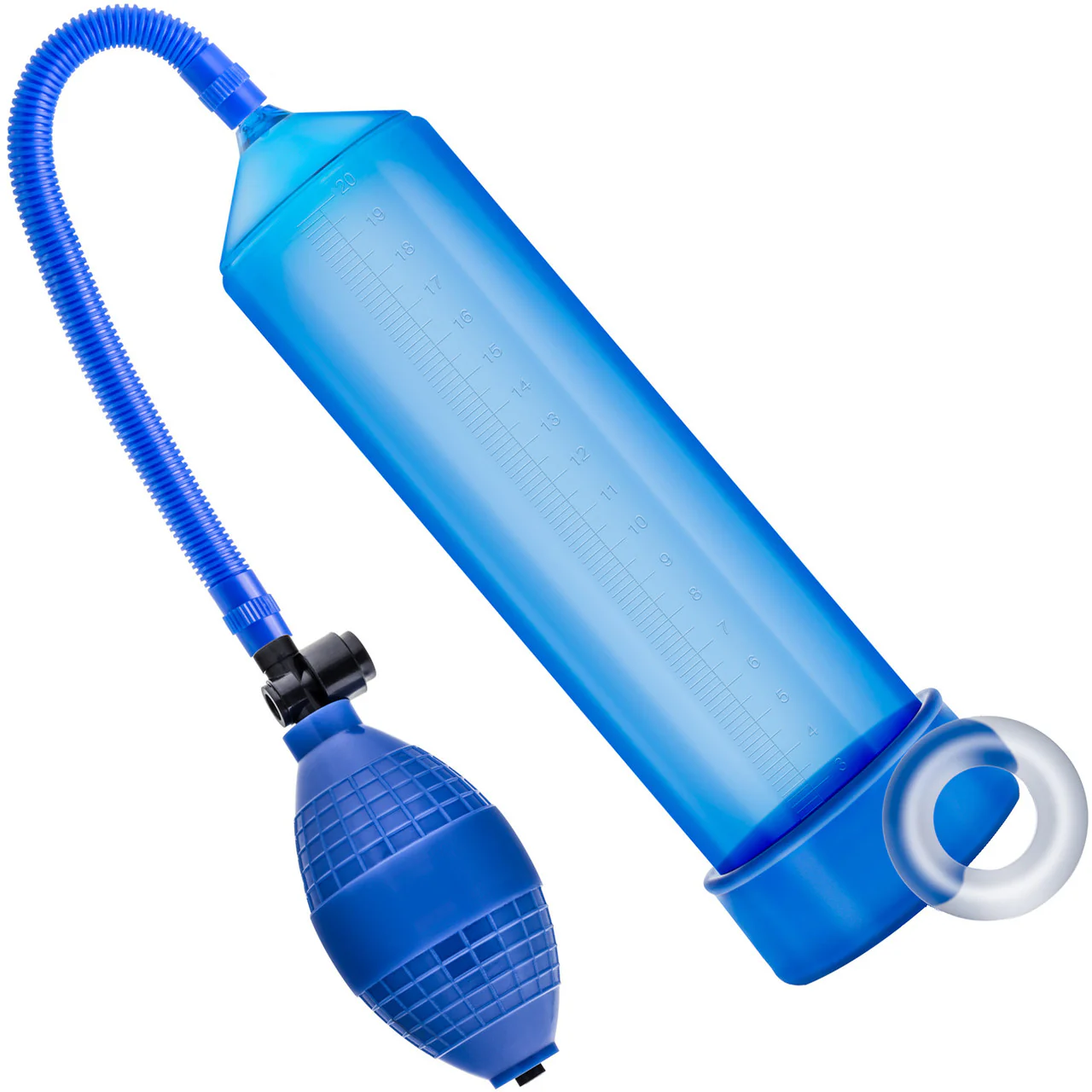 Performance VX101 Enhancement Penis Pump By Blush - Blue - Image 2