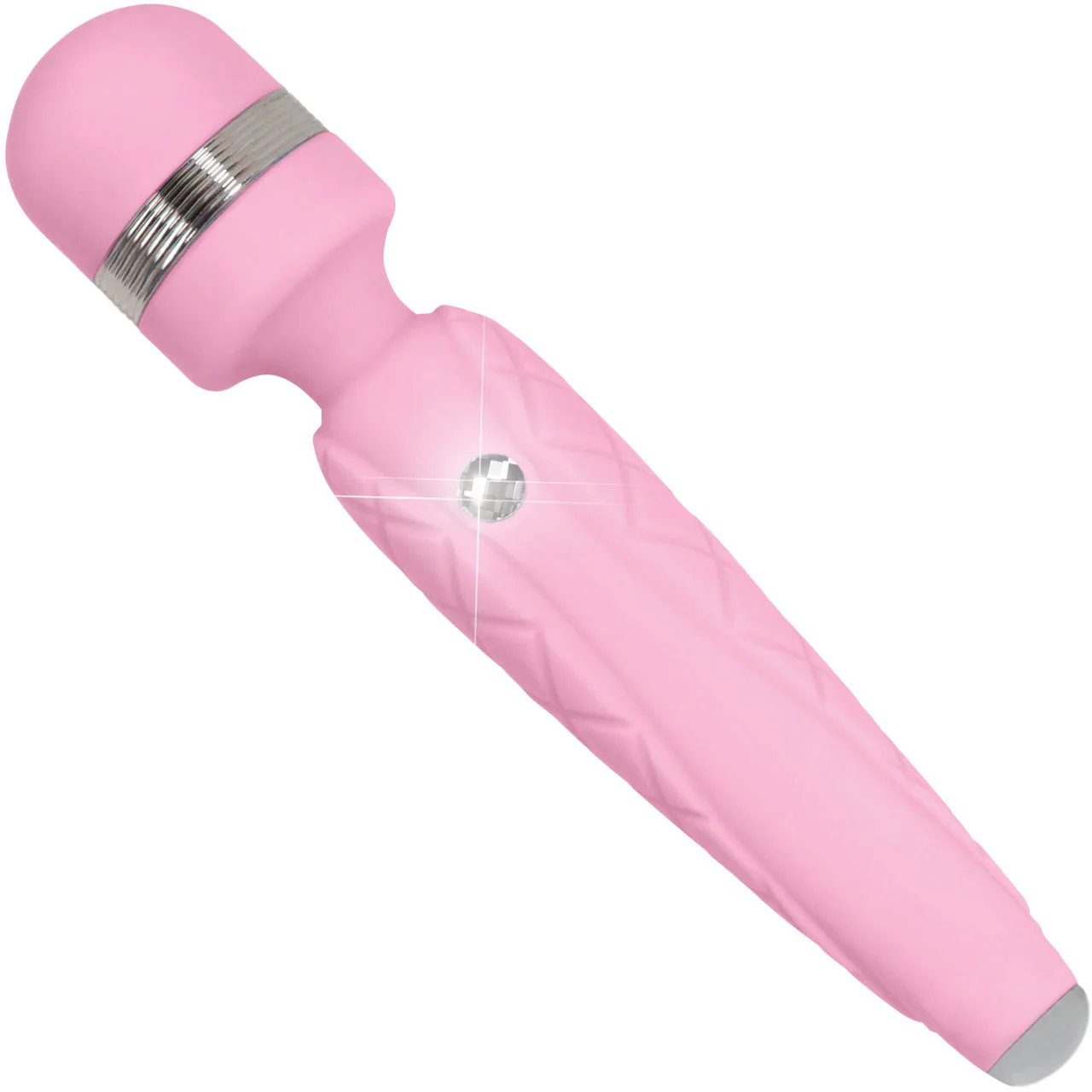 Pillow Talk Cheeky Silicone Waterproof Rechargeable Wand Style Vibrator - Pink - Image 5