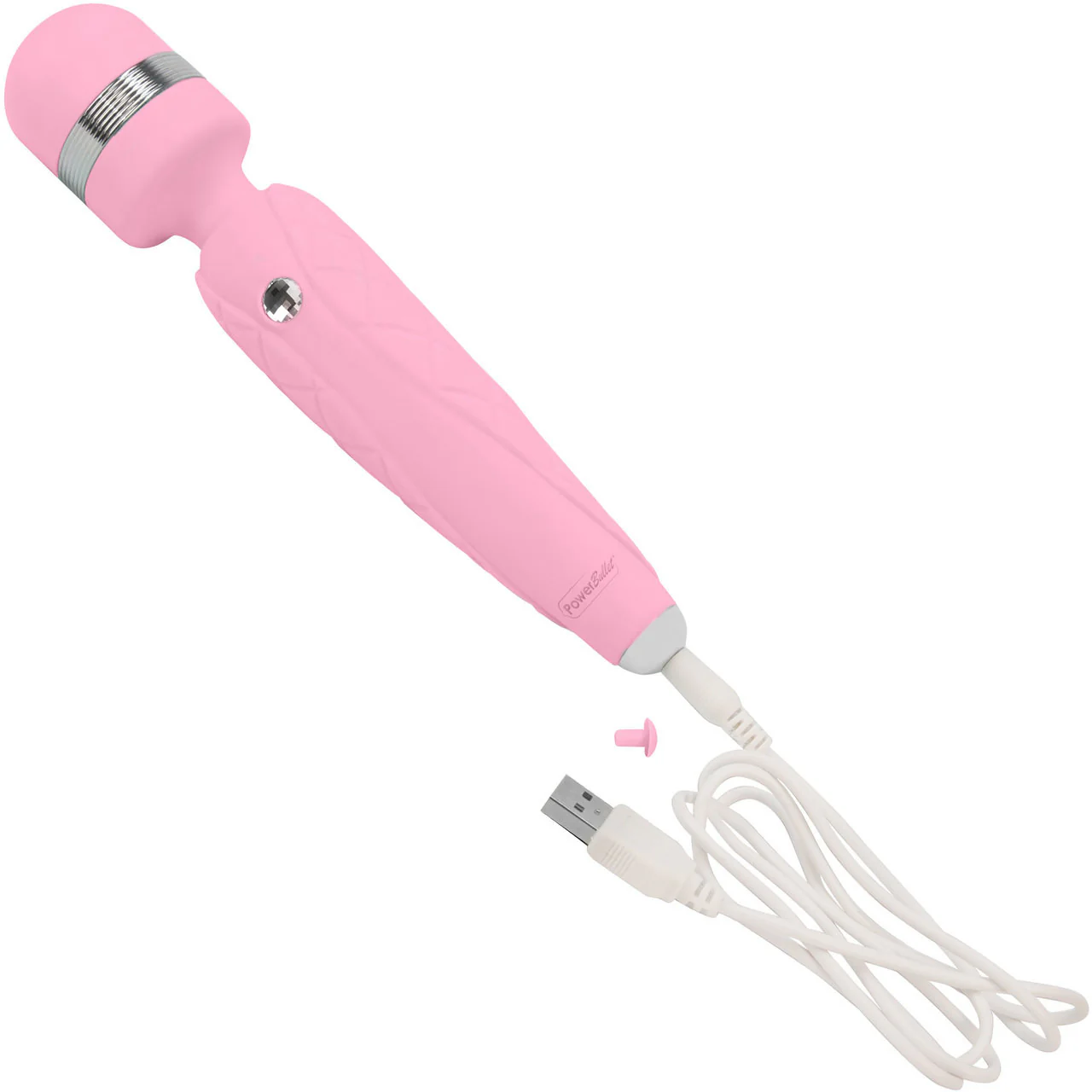 Pillow Talk Cheeky Silicone Waterproof Rechargeable Wand Style Vibrator - Pink - Image 6