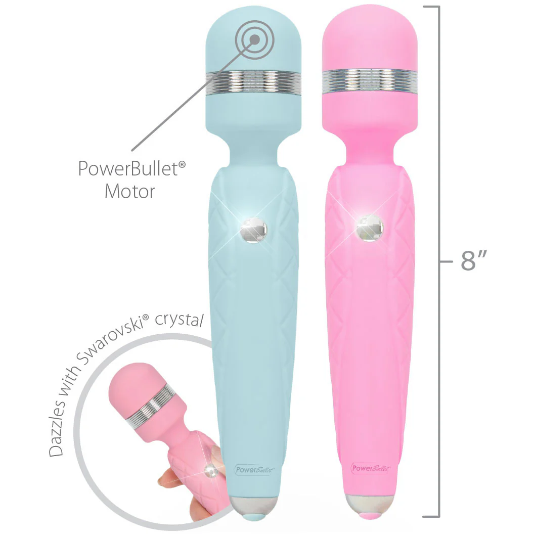 Pillow Talk Cheeky Silicone Waterproof Rechargeable Wand Style Vibrator - Pink - Image 7