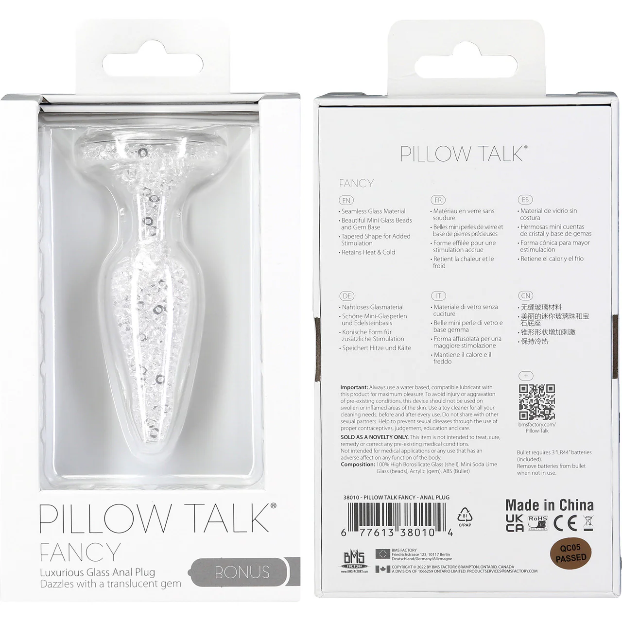 Pillow Talk Fancy Glass Anal Plug - Image 8