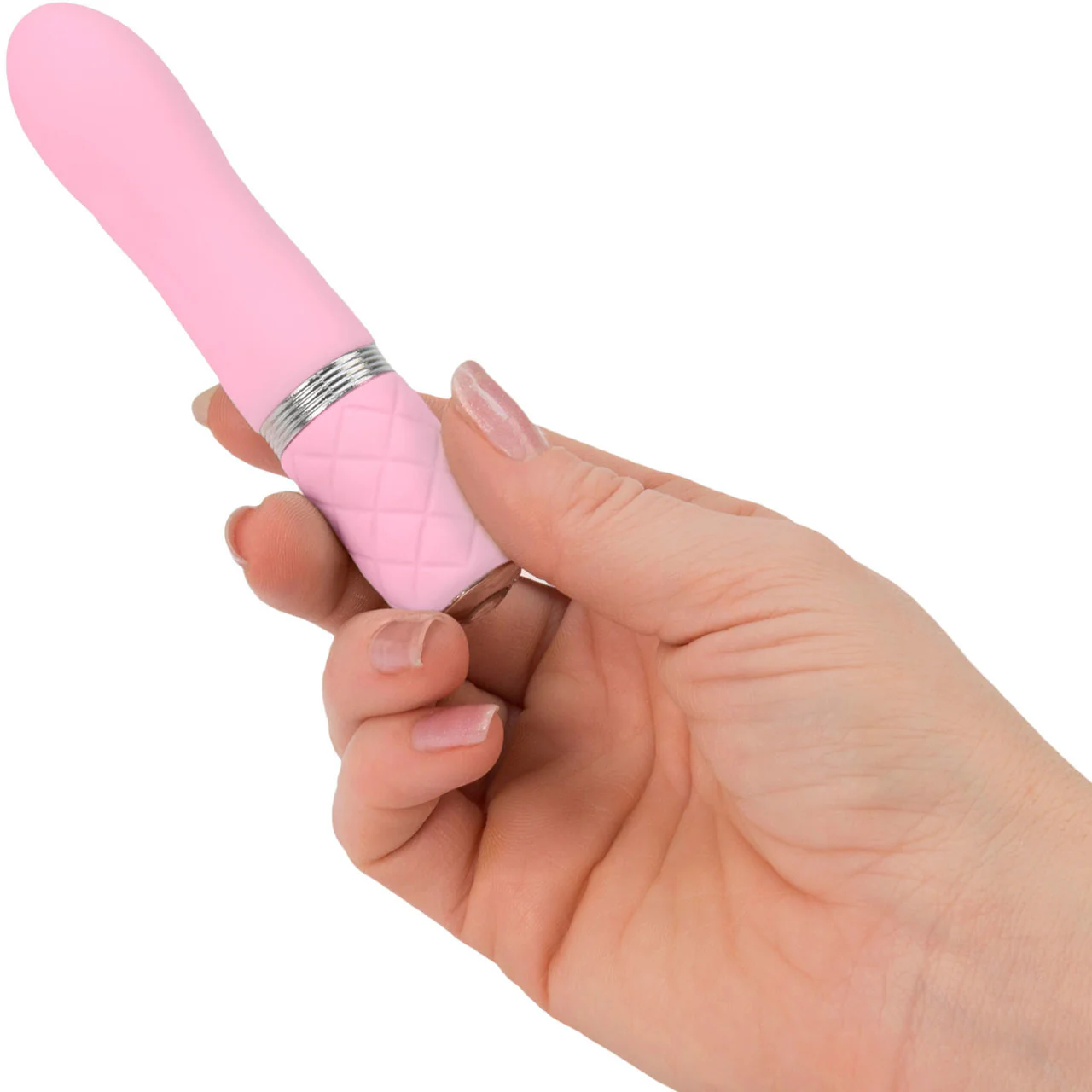 Pillow Talk Flirty Silicone Waterproof Rechargeable Mini Vibrator - Pink - Image 2