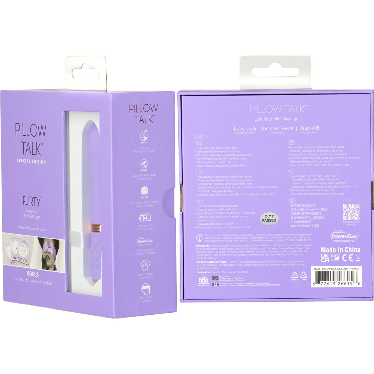 Pillow Talk Flirty Special Edition Silicone Mini Vibrator - Purple & Rose Gold - Image 12