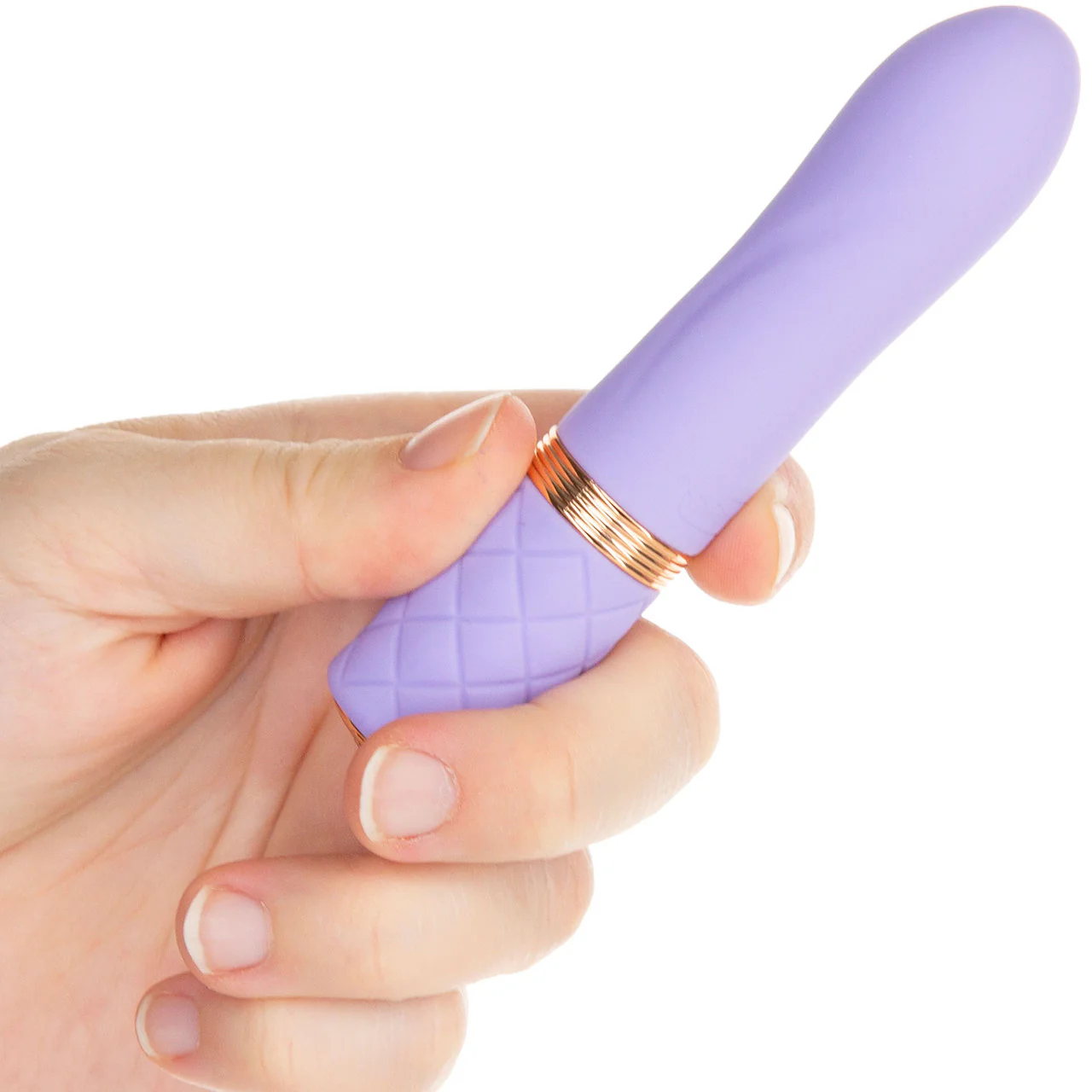 Pillow Talk Flirty Special Edition Silicone Mini Vibrator - Purple & Rose Gold - Image 8