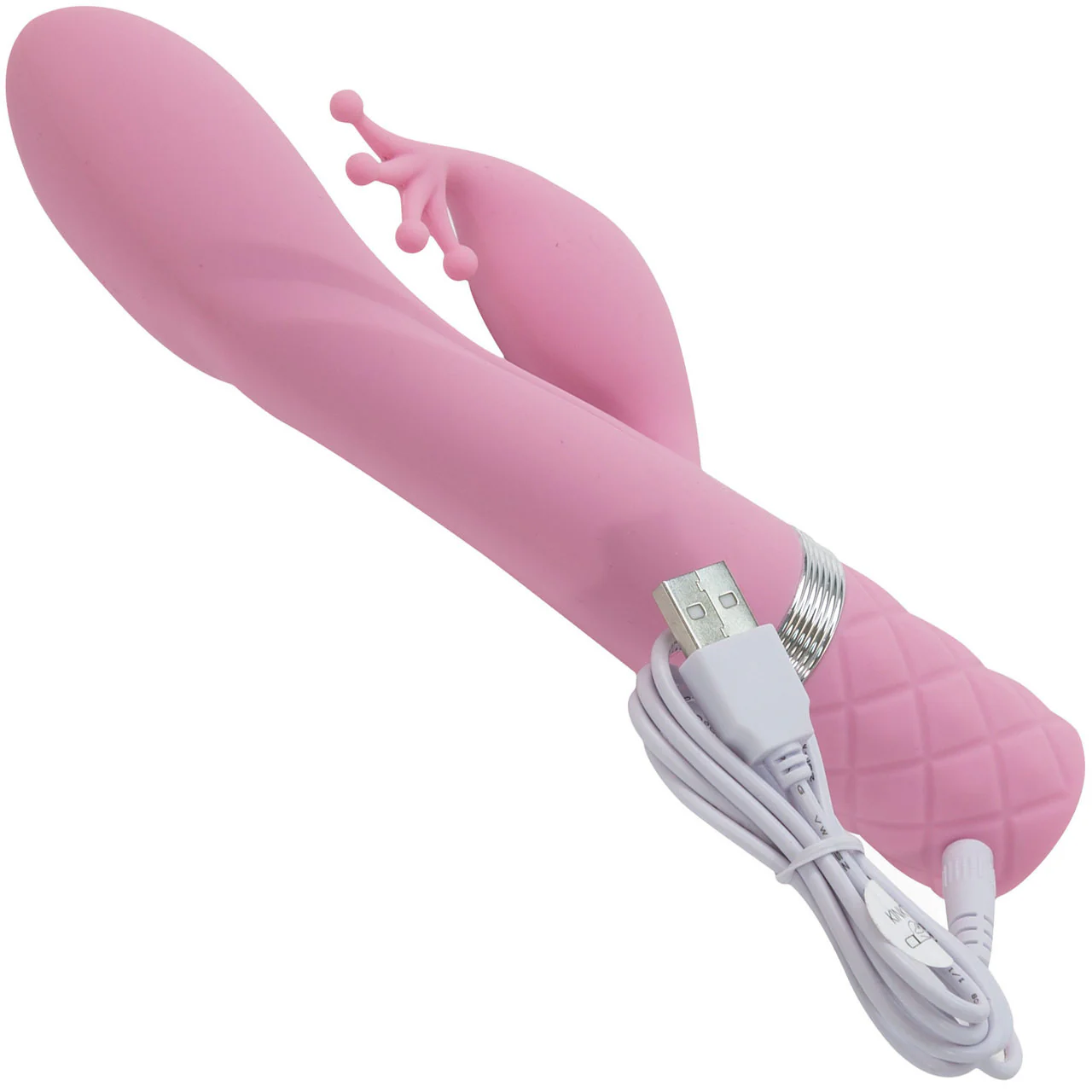 Pillow Talk Kinky Silicone Waterproof Rechargeable Dual Stimulation Vibrator - Pink - Image 6