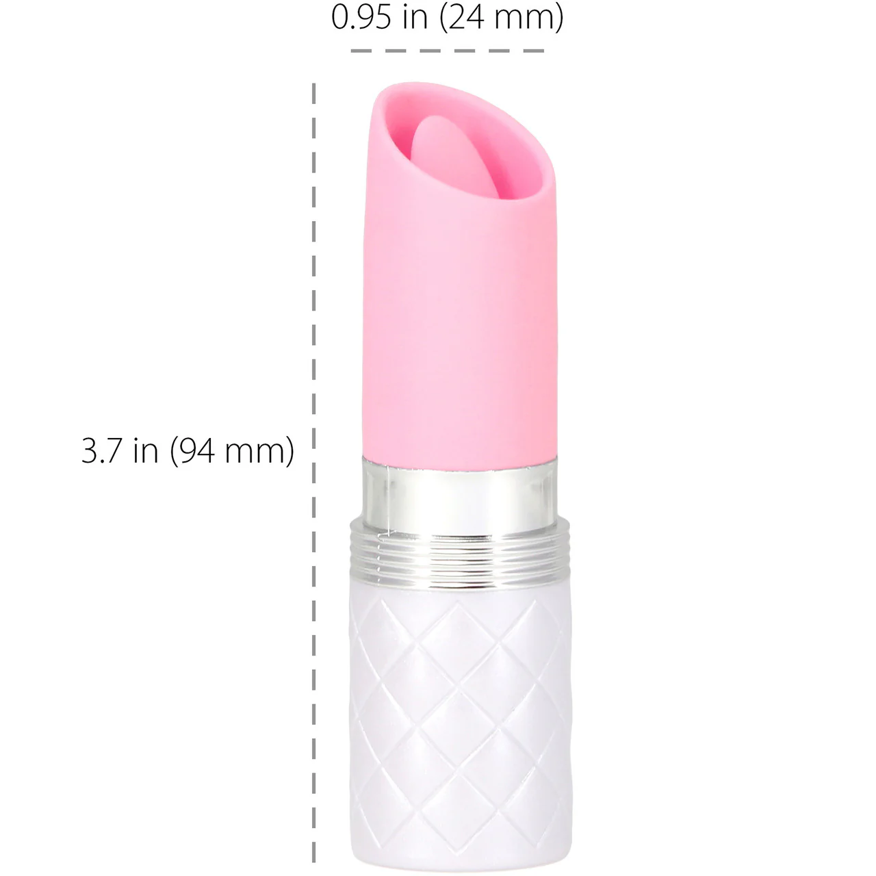 Pillow Talk Lusty Luxurious Rechargeable Silicone Flickering Massager - Pink - Image 6