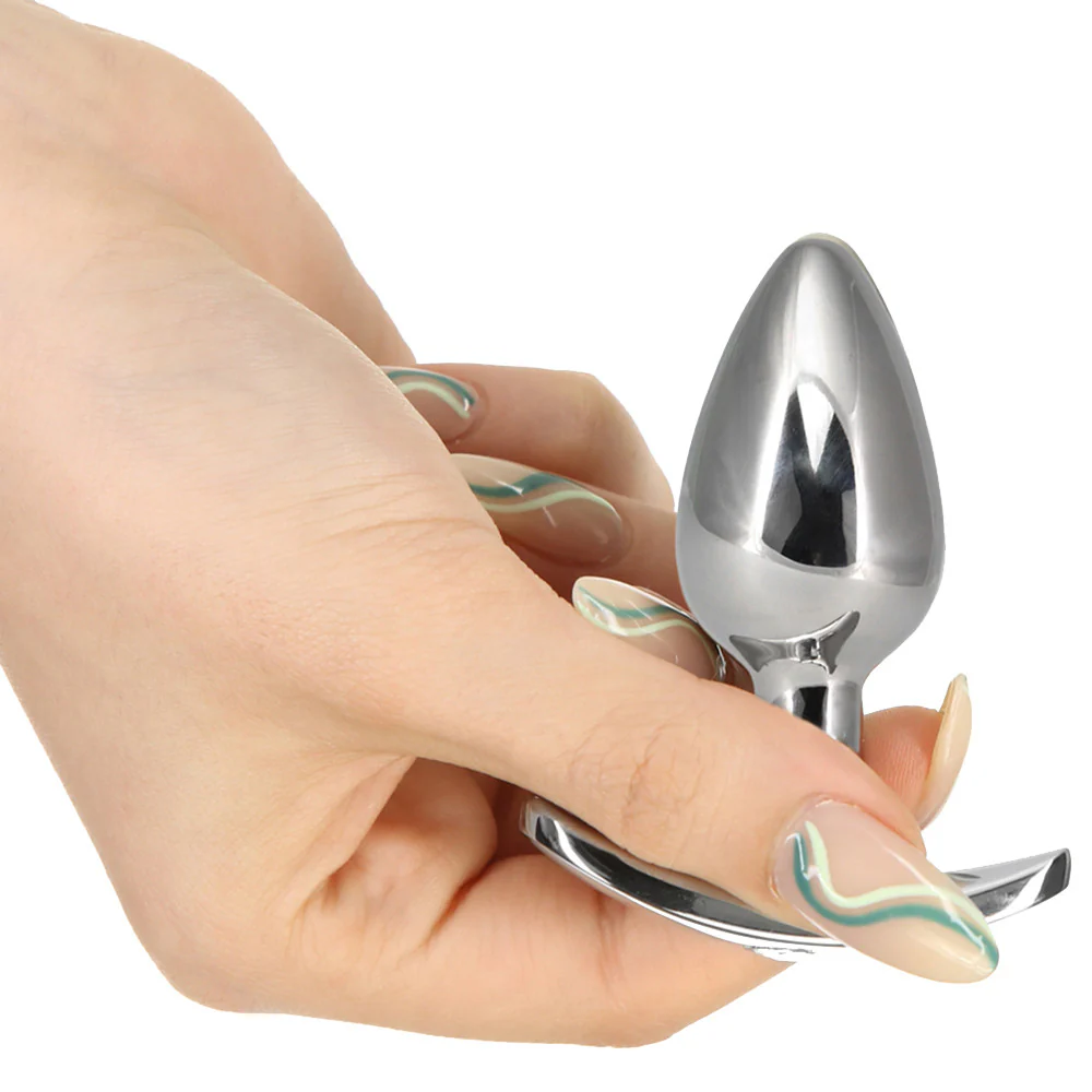 Pillow Talk Luxurious Stainless Steel Anal Plug With Power Bullet Vibrator - Image 3