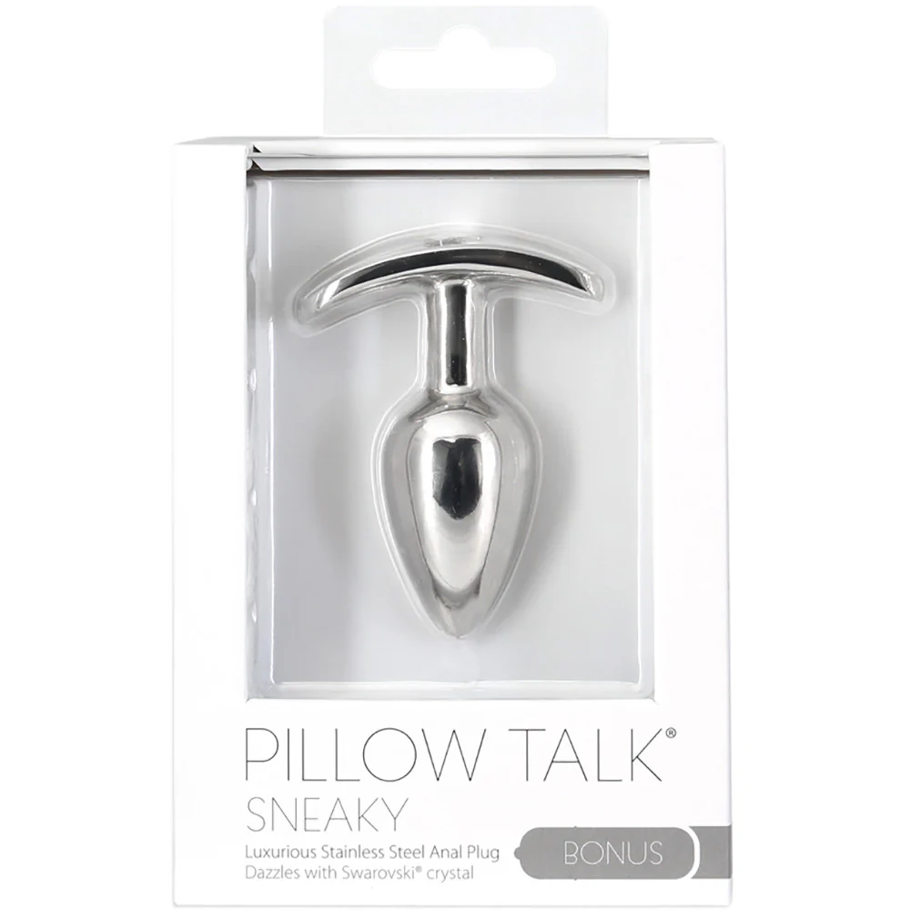 Pillow Talk Luxurious Stainless Steel Anal Plug With Power Bullet Vibrator - Image 4