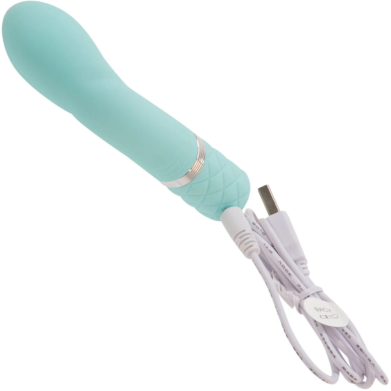 Pillow Talk Racy Silicone Rechargeable G-Spot Vibrator - Teal - Image 5